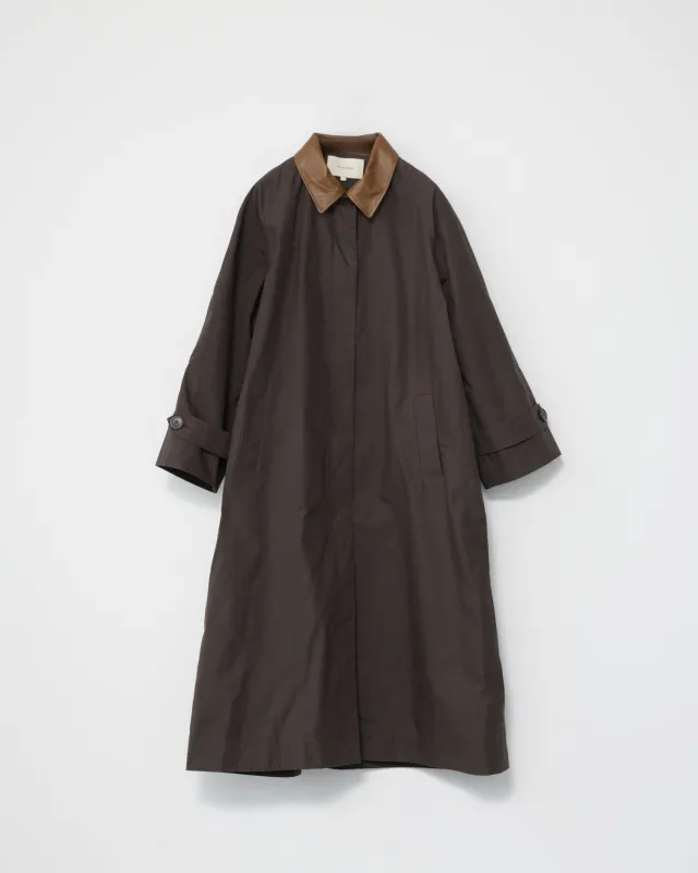 waxed cotton mac coat made by AF Agger