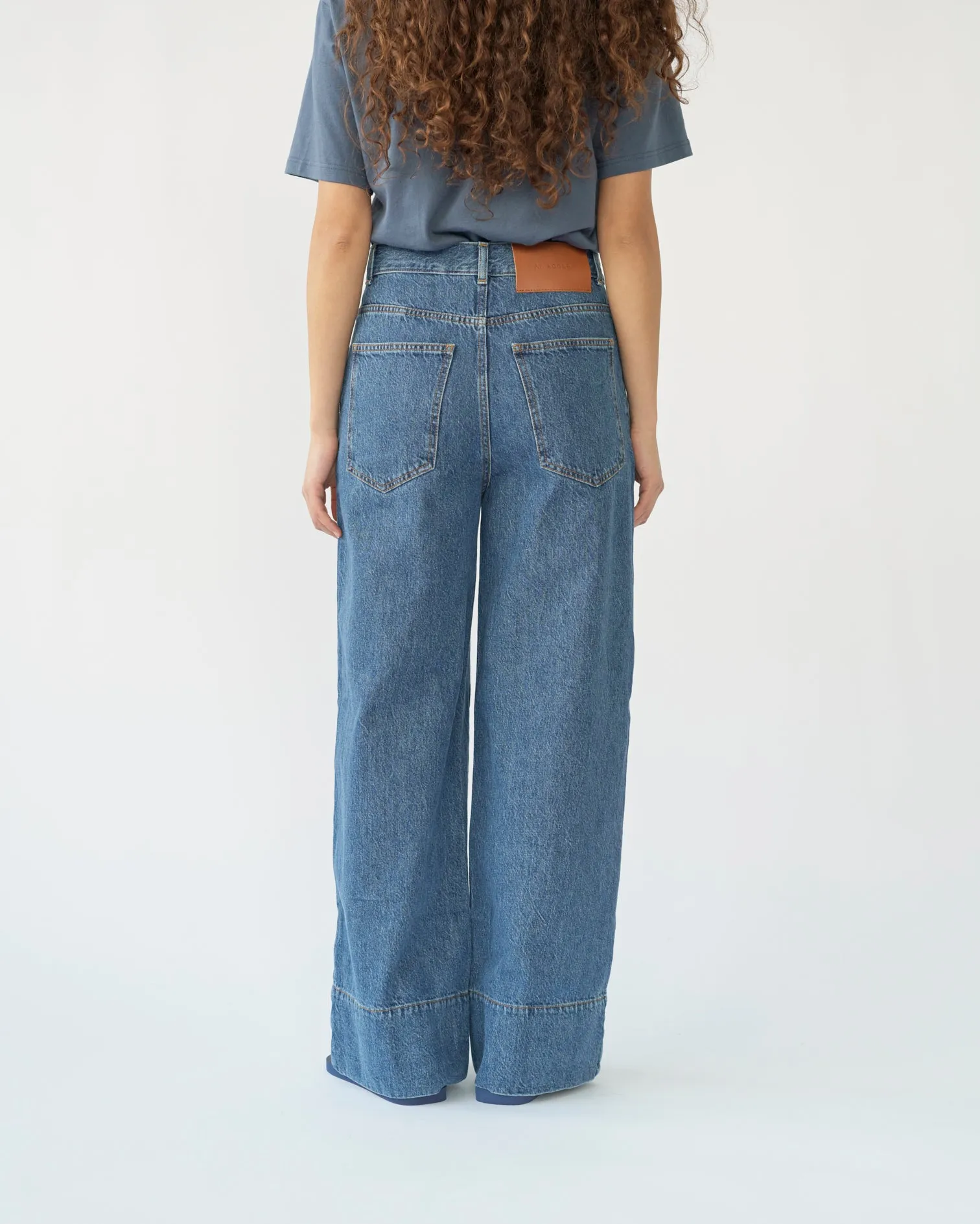 Hemp/cotton wide leg jeans sold by AF Agger product image thumbnail 5