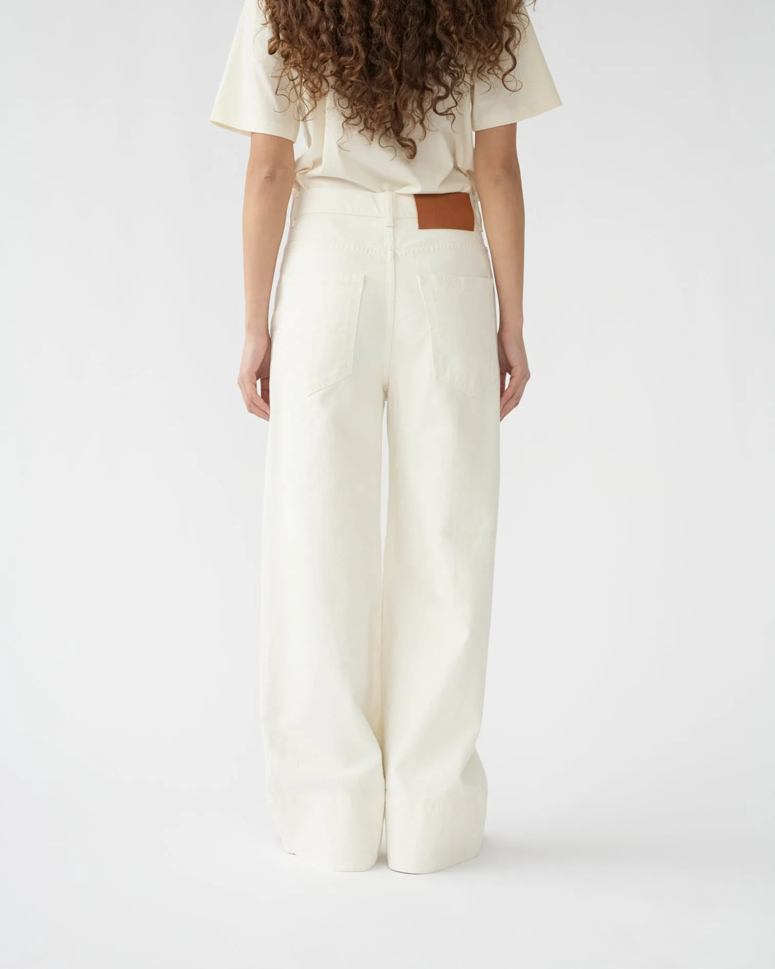 Hemp/cotton wide leg jeans sold by AF Agger product image thumbnail 5