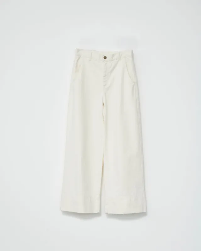 Hemp/cotton wide leg jeans made by AF Agger