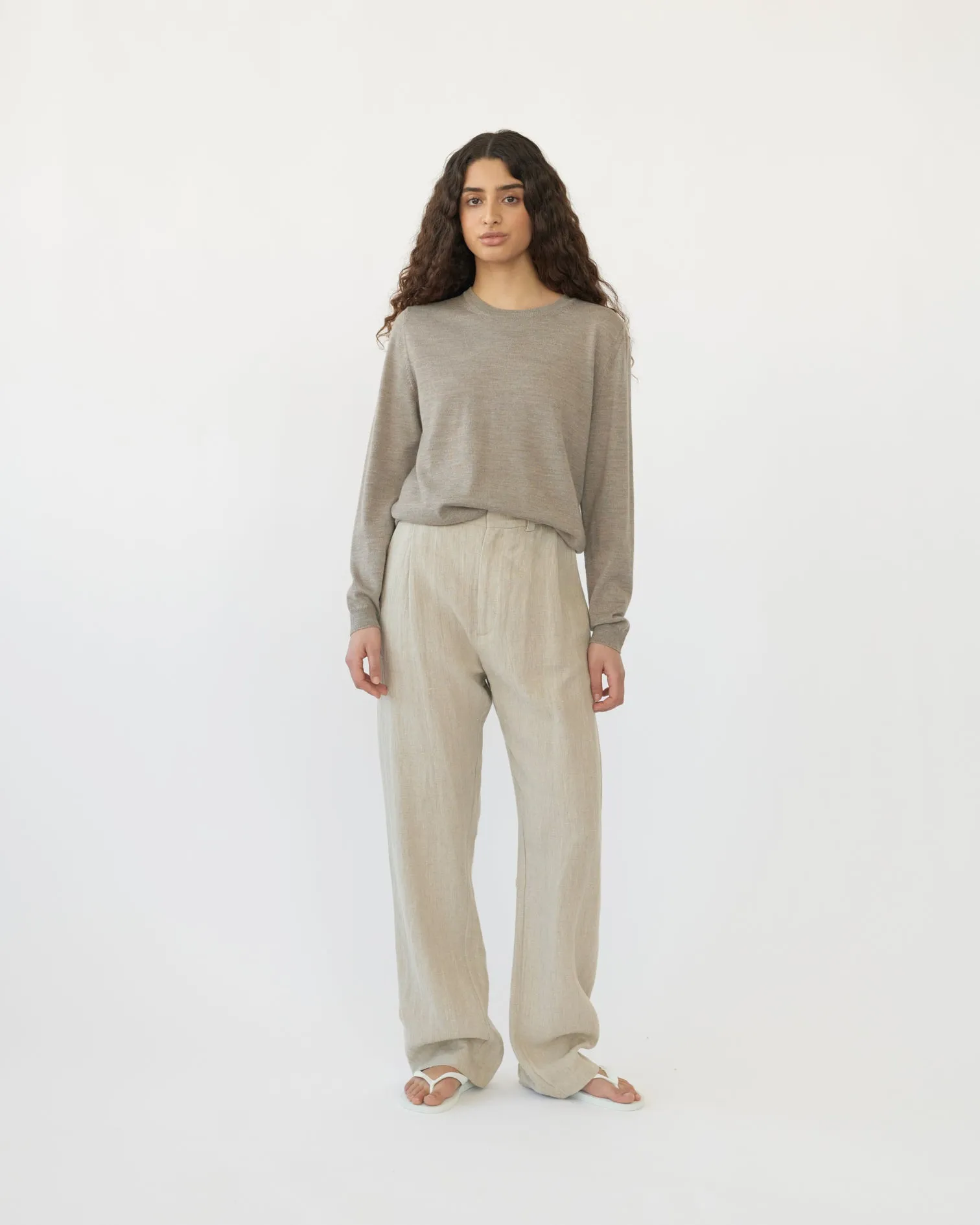 Linen Box Trousers sold by AF Agger product image thumbnail 3