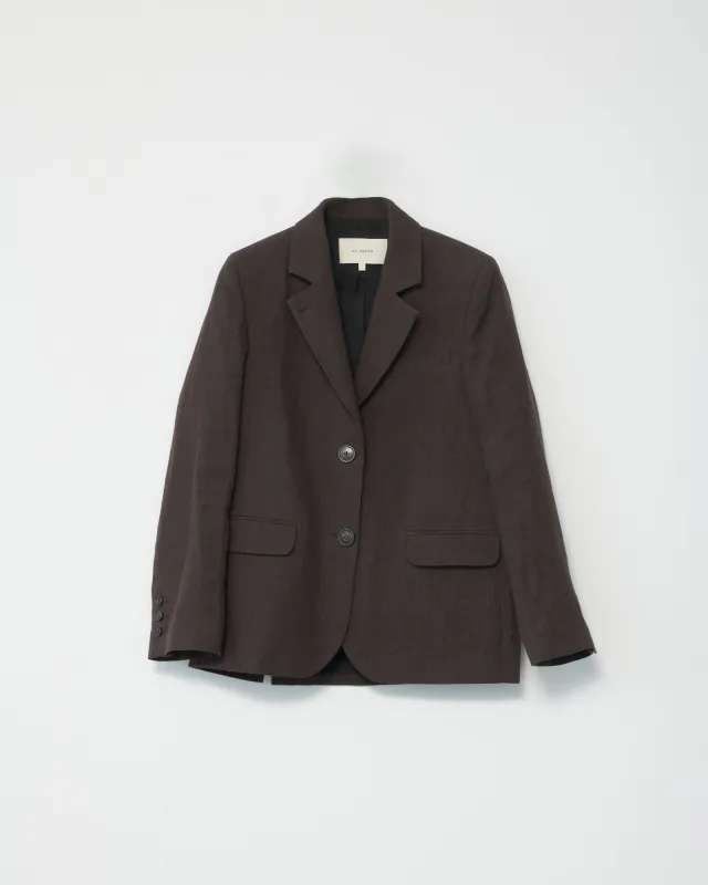 Linen Straight Blazer made by AF Agger