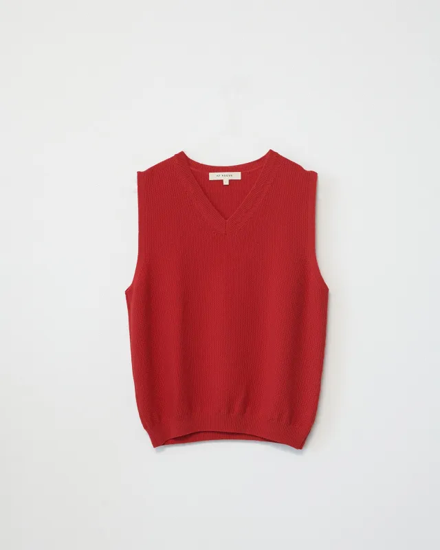 Merino knit vest made by AF Agger