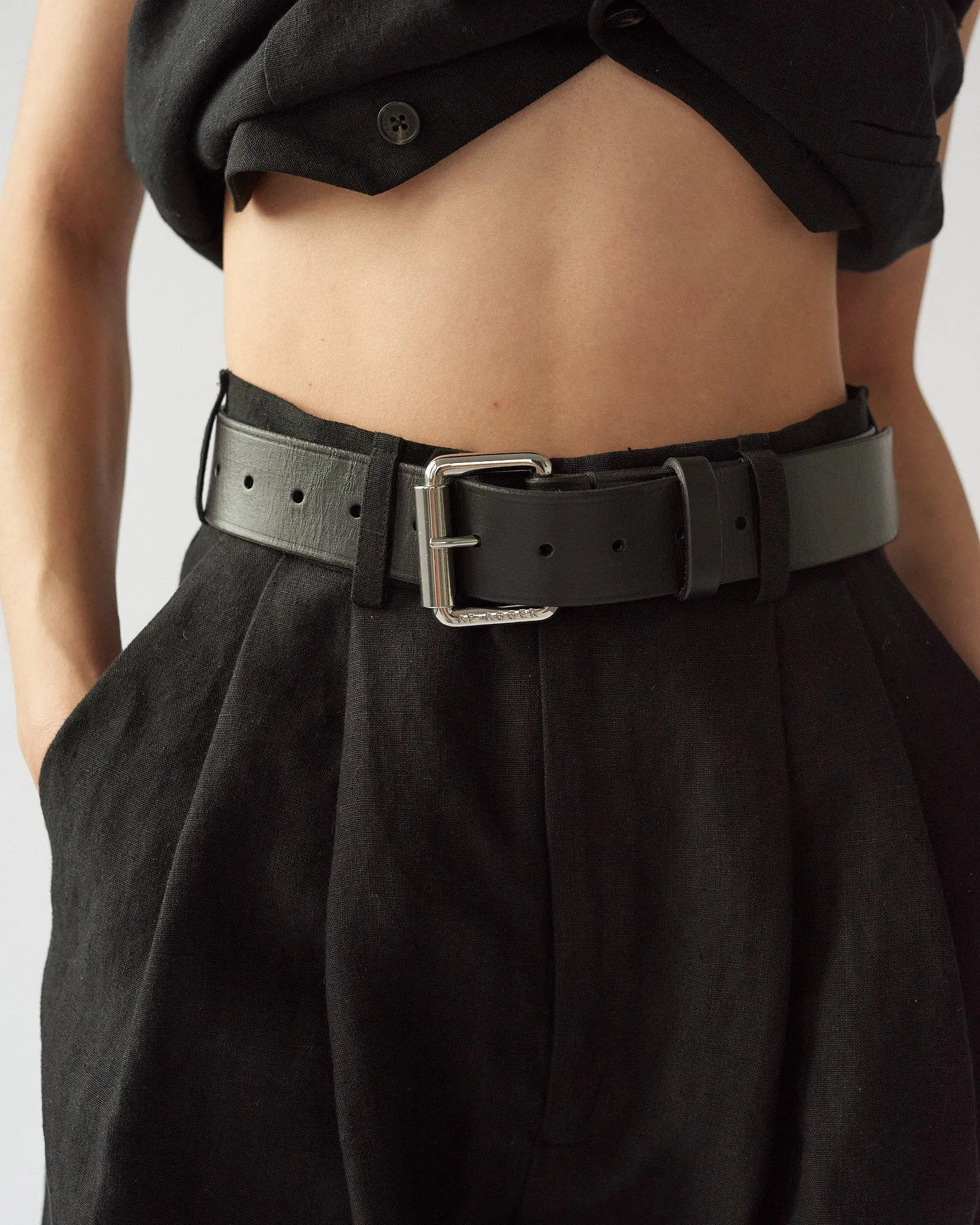 Tärnsjö leather belt - wide sold by AF Agger product image thumbnail 2
