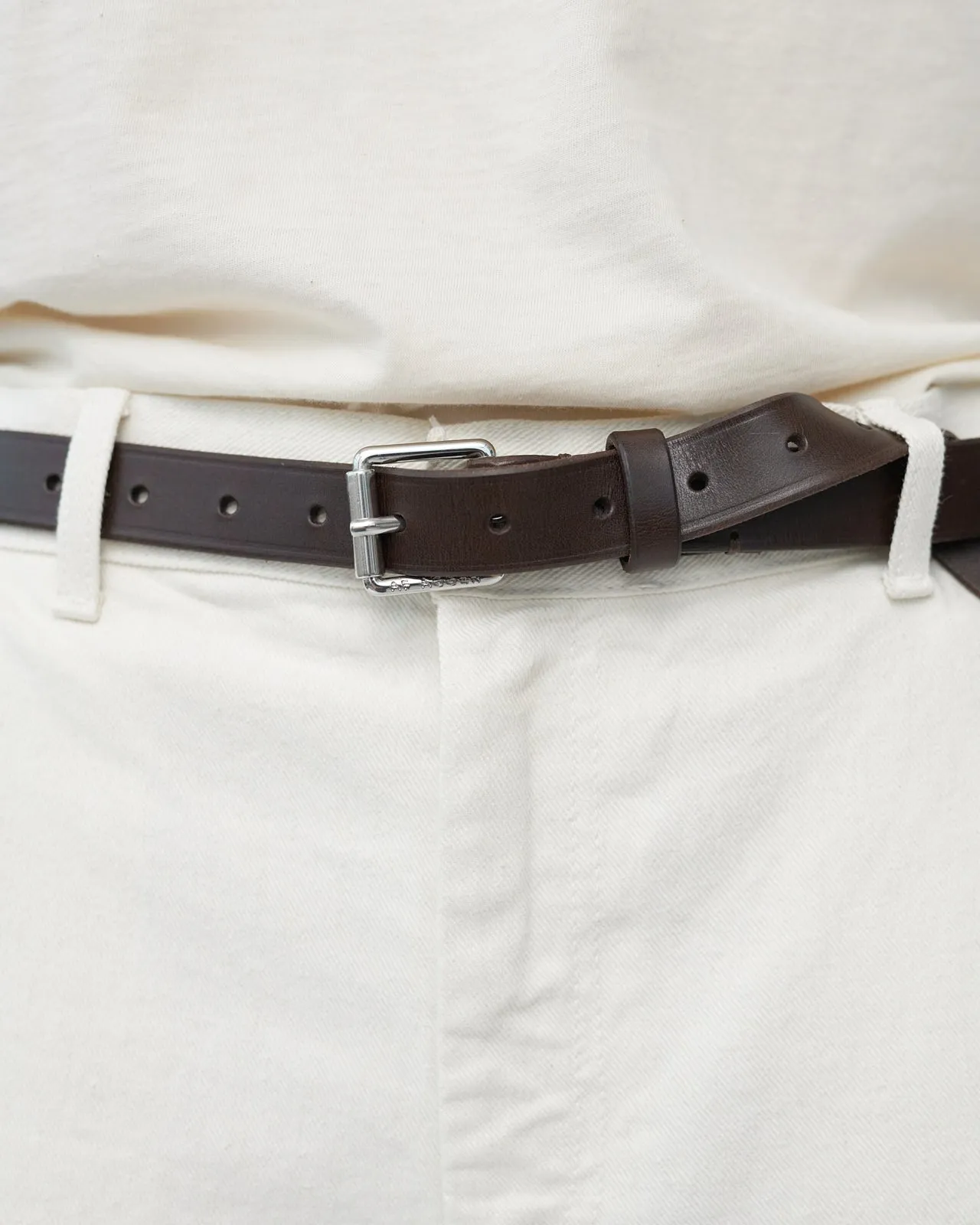 Tärnsjö leather belt - narrow sold by AF Agger product image thumbnail 2