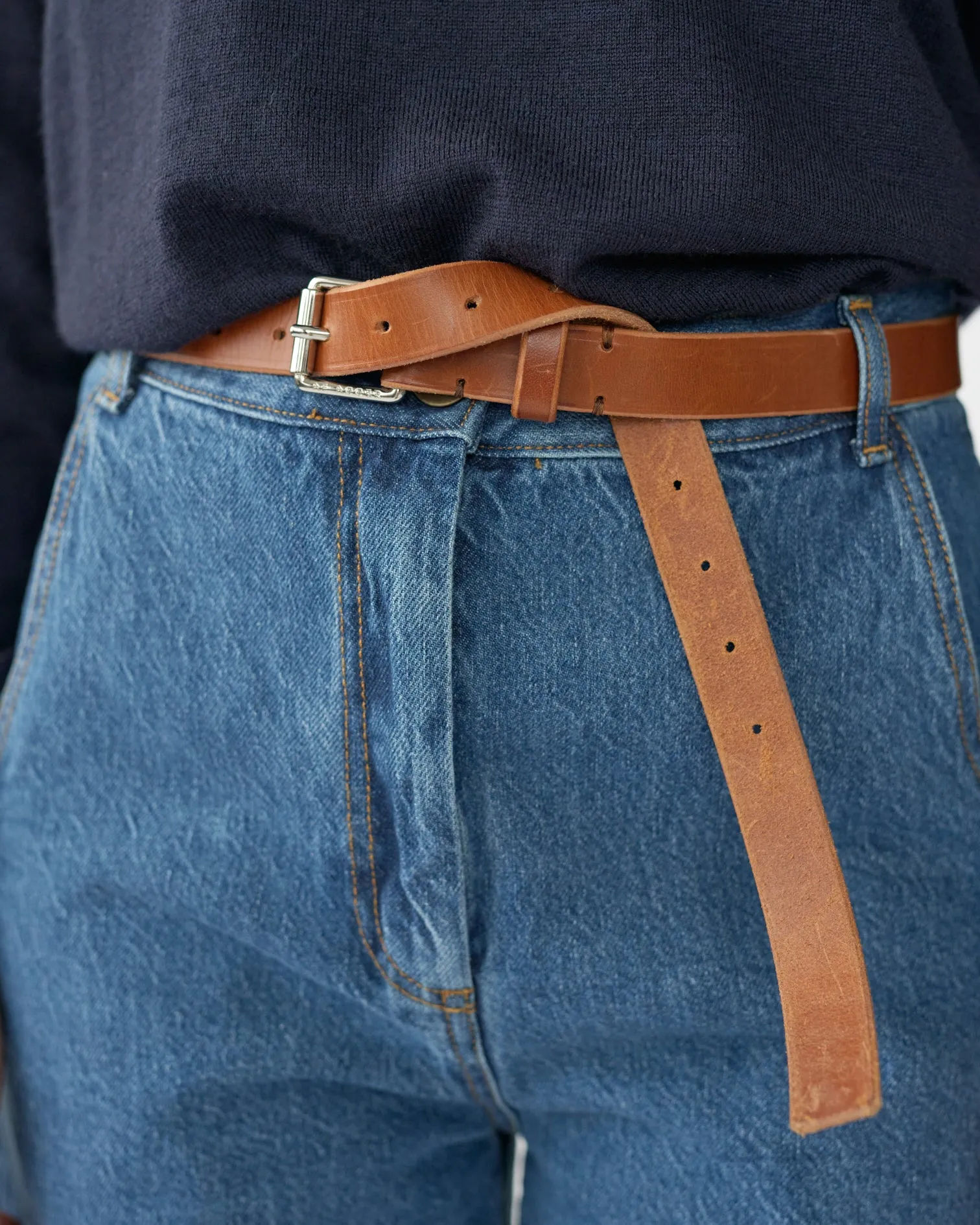 Tärnsjö leather belt - narrow sold by AF Agger product image thumbnail 2
