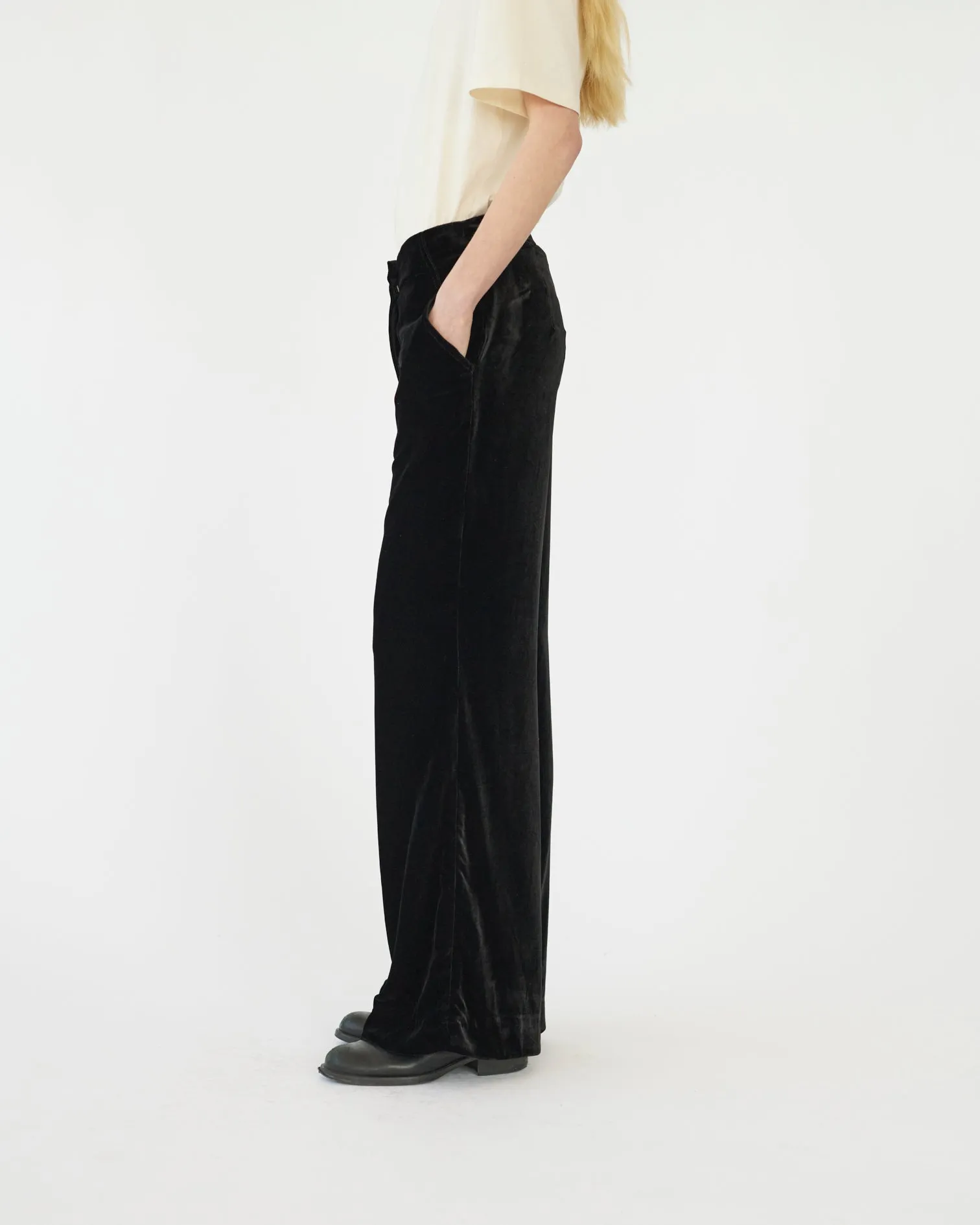 Silk Velvet Flared Pants sold by AF Agger product image thumbnail 2