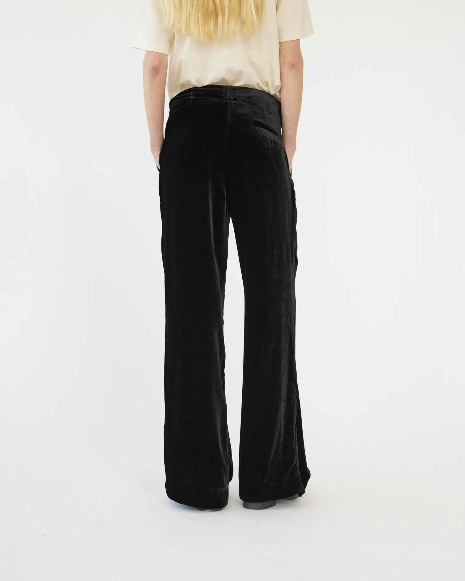 Silk Velvet Flared Pants sold by AF Agger product image thumbnail 3