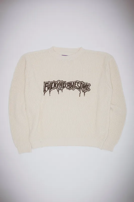 Drip Logo Knitted Sweater made by Fucking Awesome