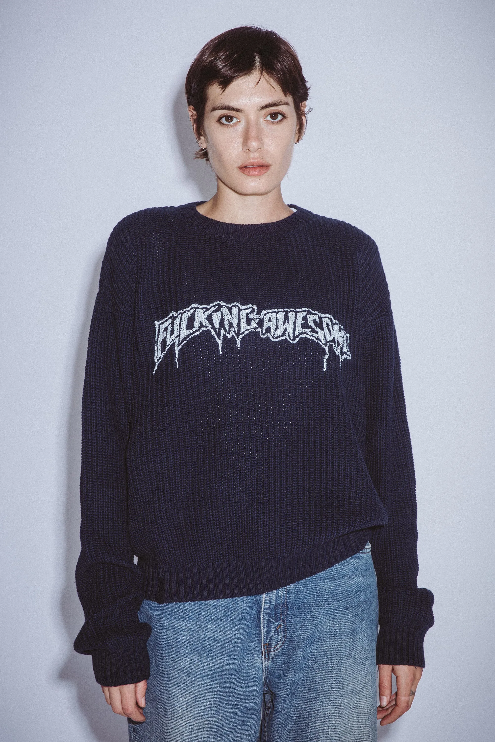 Drip Logo Knitted Sweater sold by Fucking Awesome product image thumbnail 5