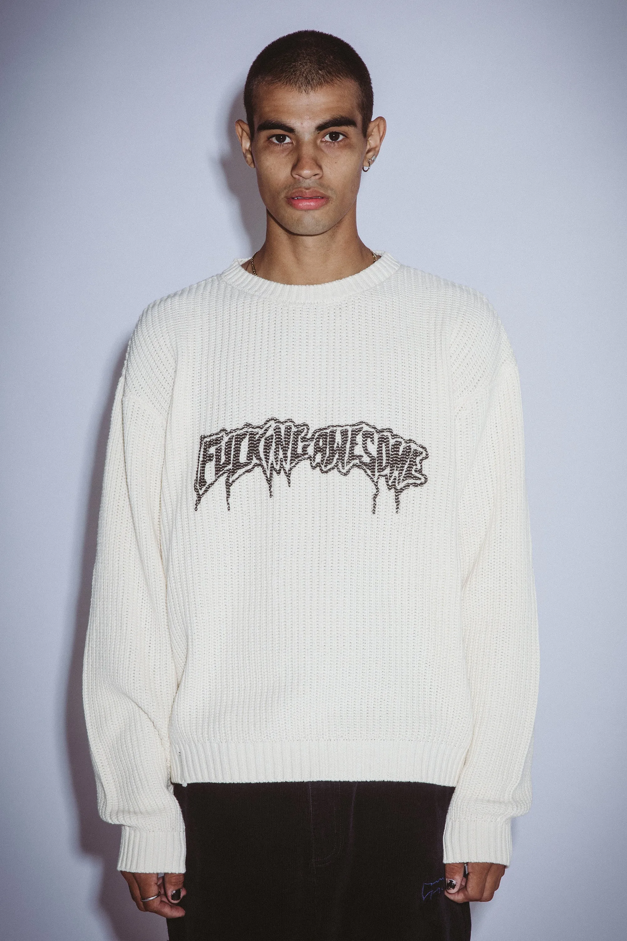 Drip Logo Knitted Sweater sold by Fucking Awesome product image thumbnail 2