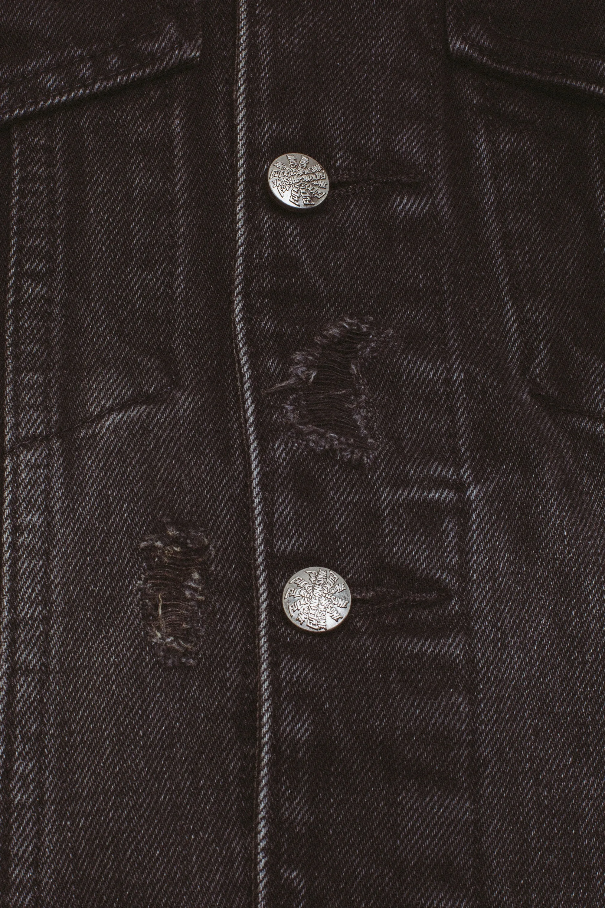 Distressed Denim Jacket sold by Fucking Awesome product image thumbnail 5