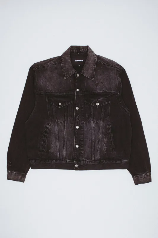 Distressed Denim Jacket made by Fucking Awesome