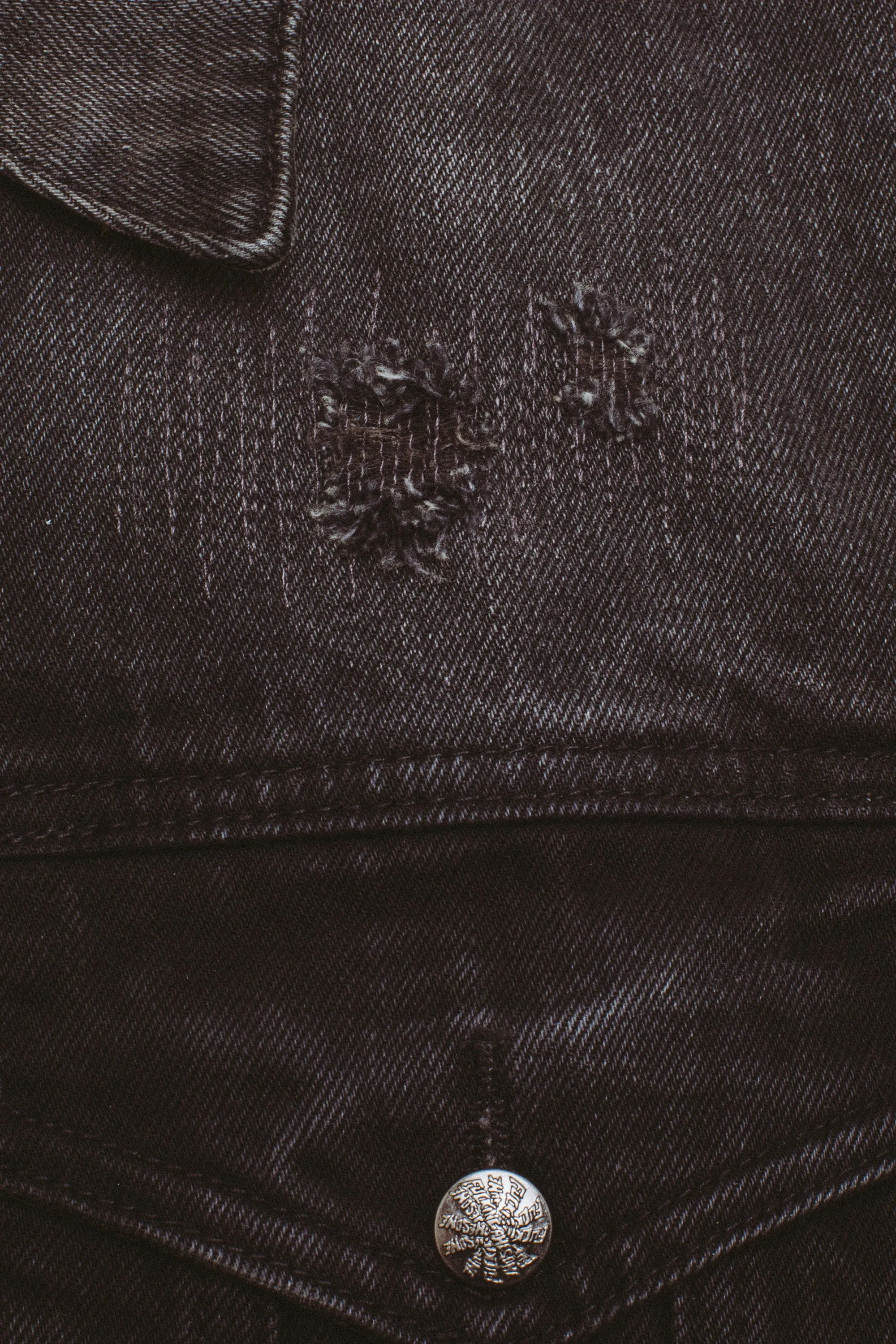 Distressed Denim Jacket sold by Fucking Awesome product image thumbnail 4