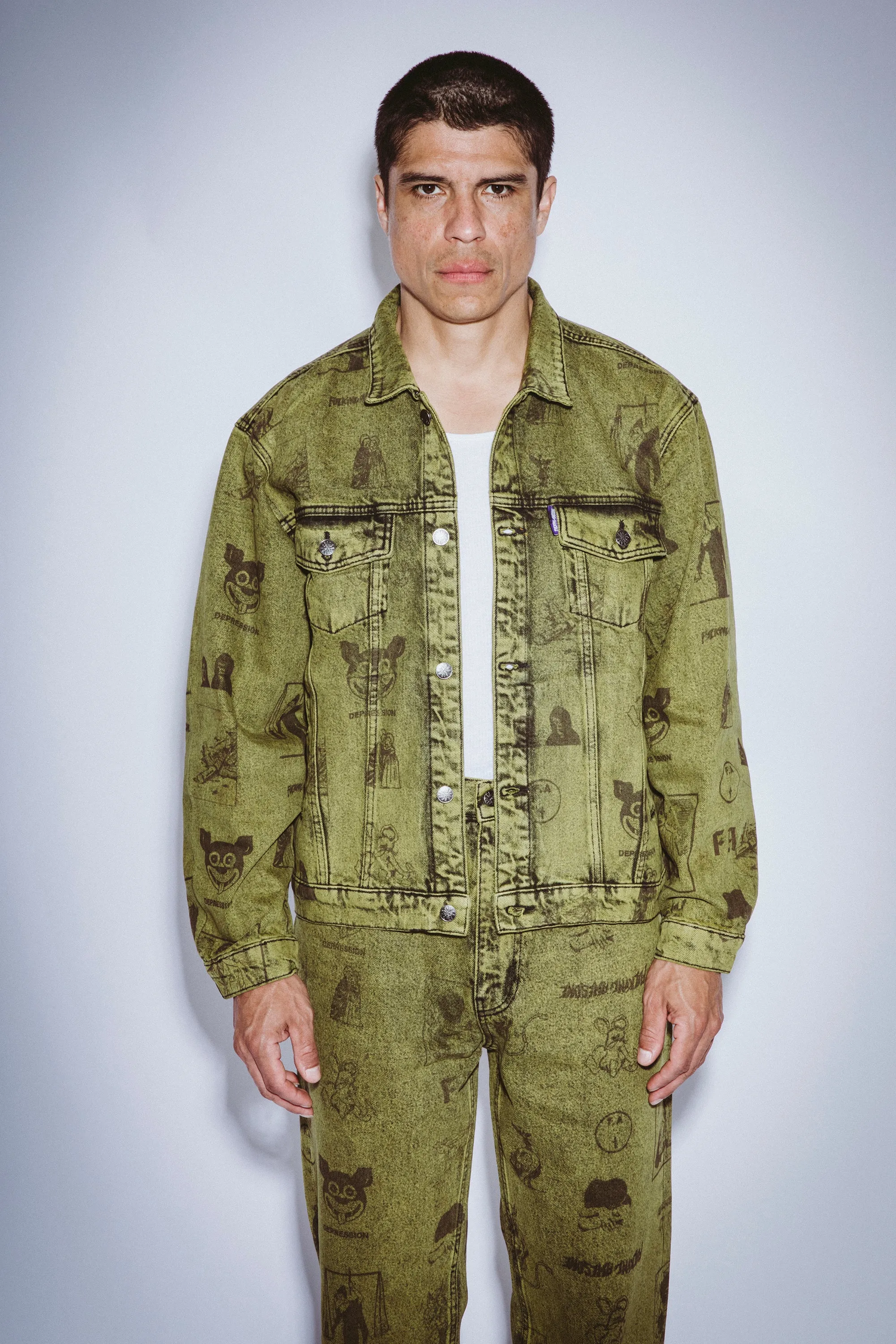 Cut Outs Trucker Jacket sold by Fucking Awesome product image thumbnail 2