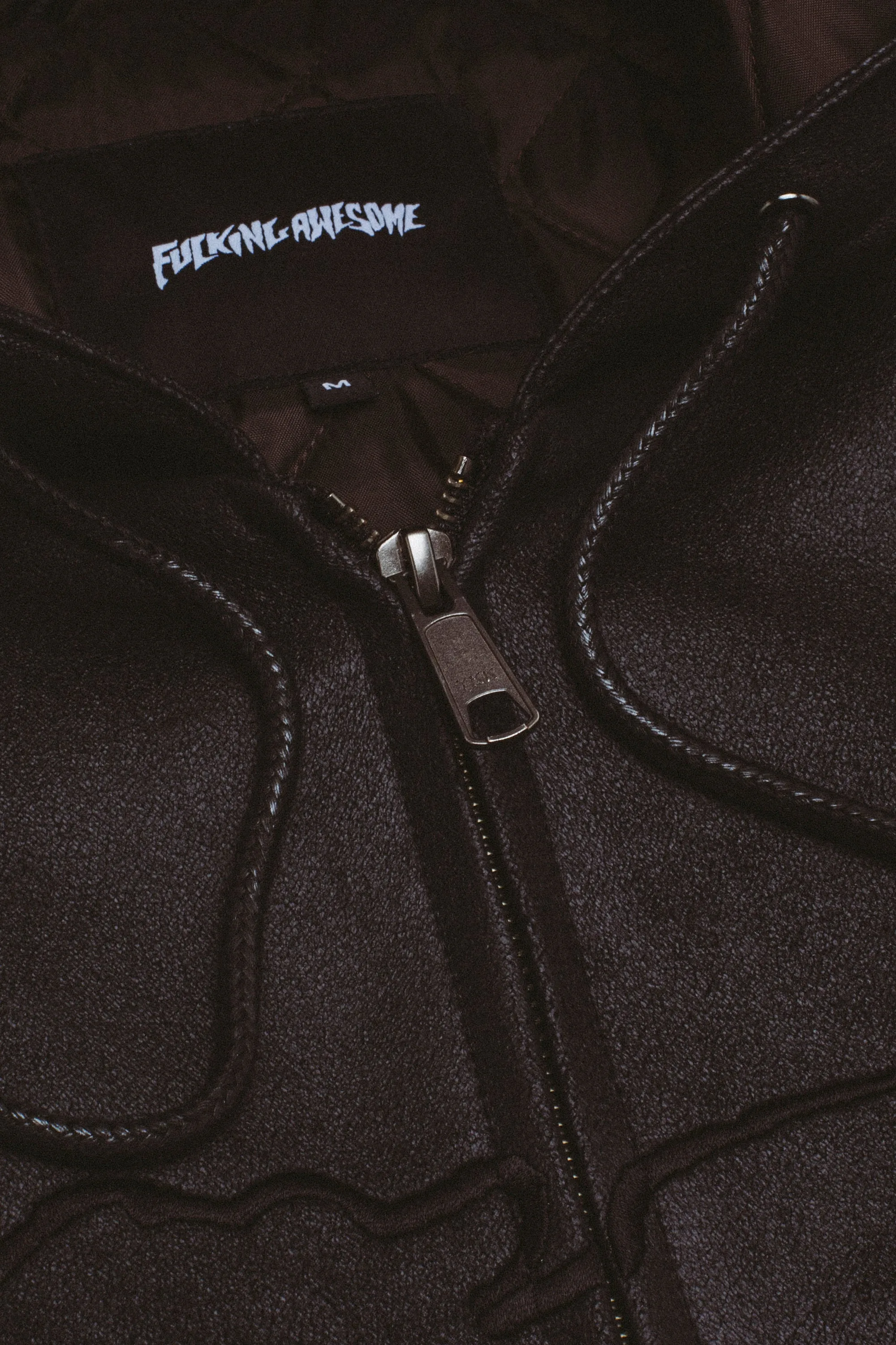 Faux Leather Hooded Jacket sold by Fucking Awesome product image thumbnail 4