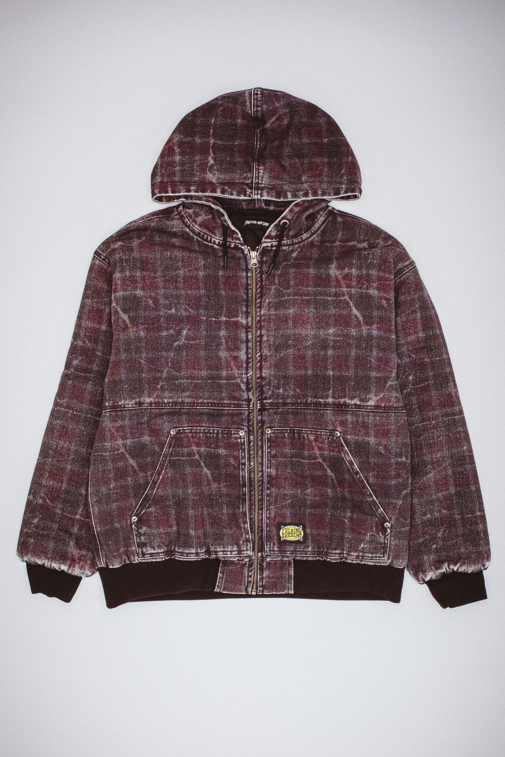 Distressed Plaid KO Work Jacket sold by Fucking Awesome