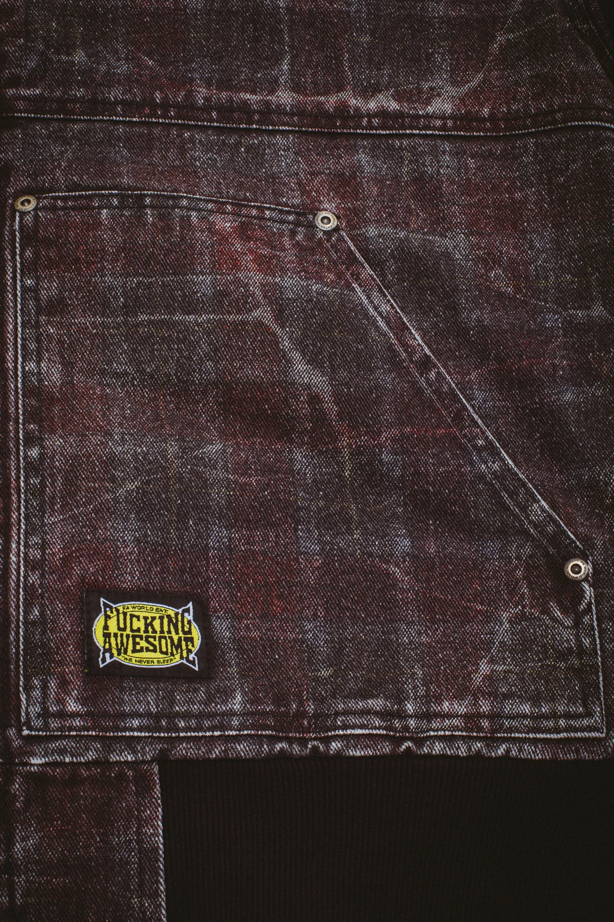 Distressed Plaid KO Work Jacket sold by Fucking Awesome product image thumbnail 4