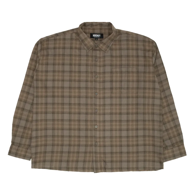 Hockey Long Sleeve Plaid Shirt made by Fucking Awesome