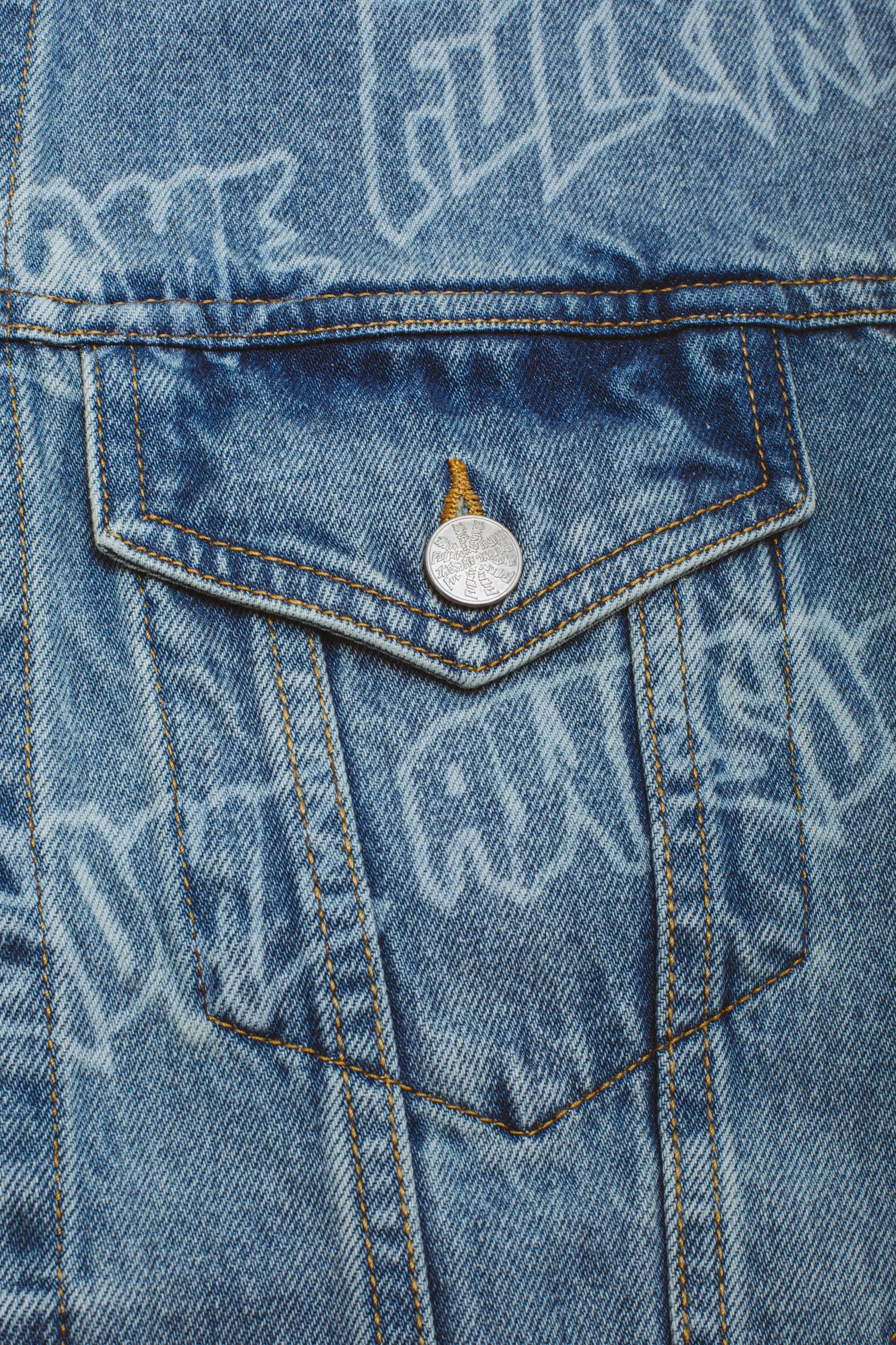 Lasered AOP Denim Jacket sold by Fucking Awesome product image thumbnail 5