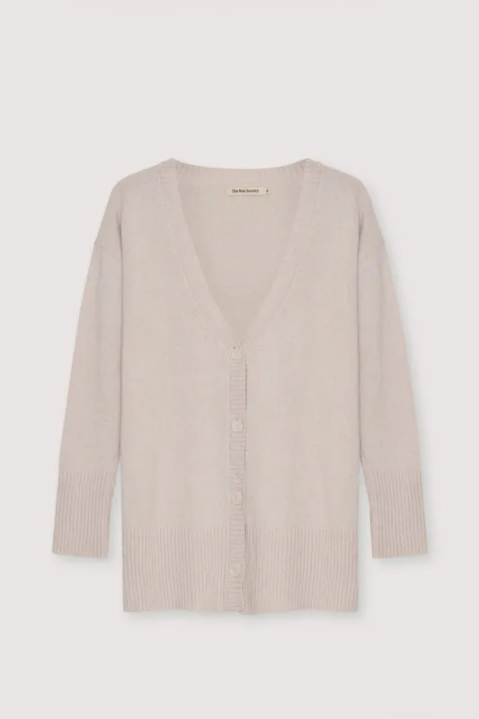 Agatha Woman Cardigan Moonlight White_Sampling made by The New Society