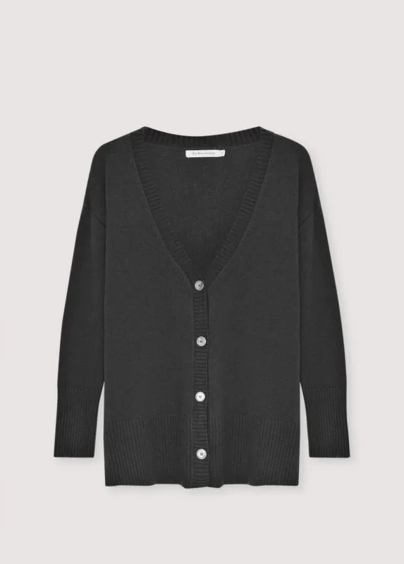 Agatha Woman Cardigan Mid Grey_Sampling made by The New Society