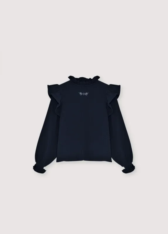 Maitea Blouse Infinite Navy_Sampling made by The New Society