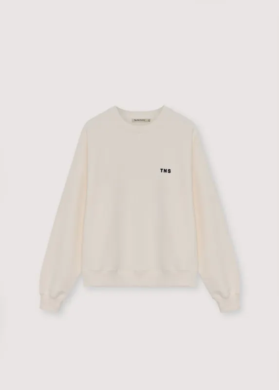 TNS Logo Men Sweatshirt  Ecru made by The New Society