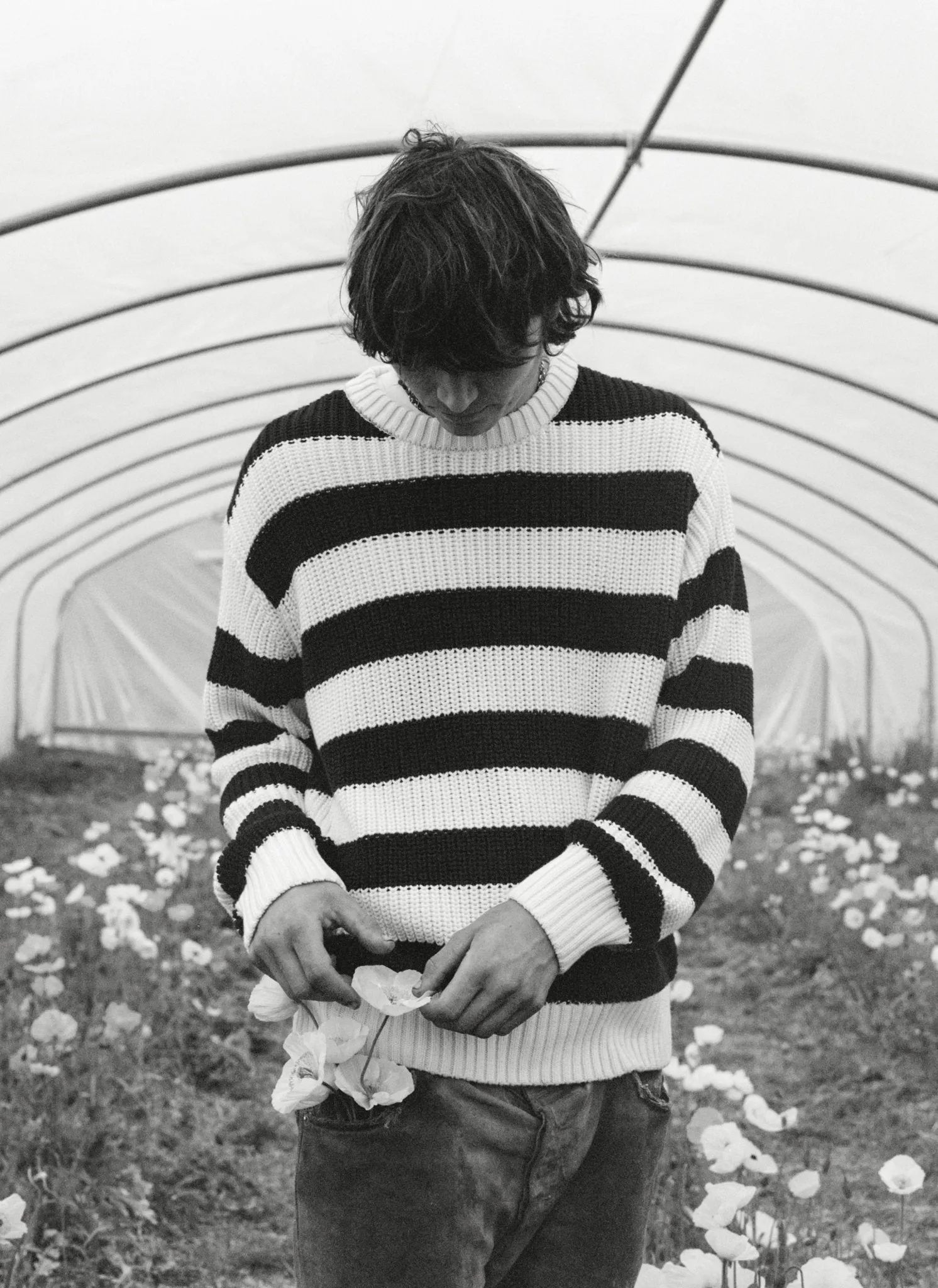 Musa Men Jumper Summer Midnight Knit Stripes sold by The New Society