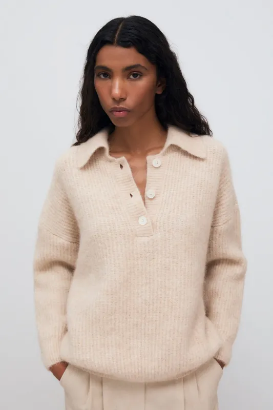 Mimi Woman Knit Polo made by The New Society