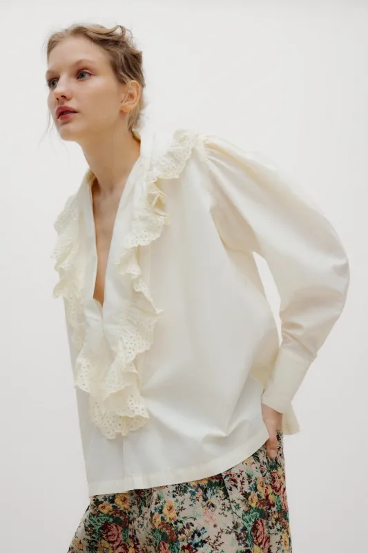 Vega Woman Blouse Whisper White made by The New Society
