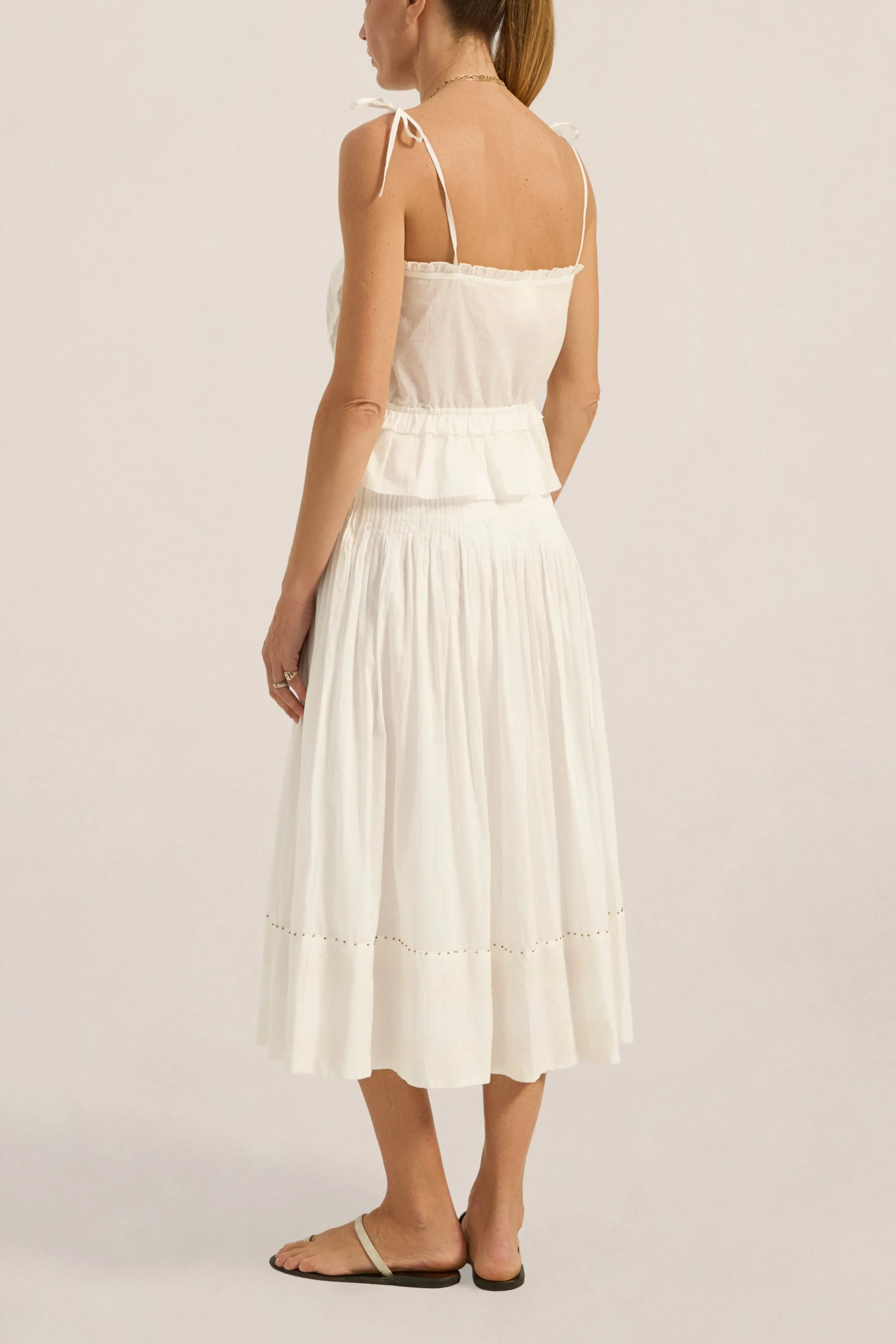 Diana White Voile Skirt sold by ILIO NEMA product image thumbnail 3