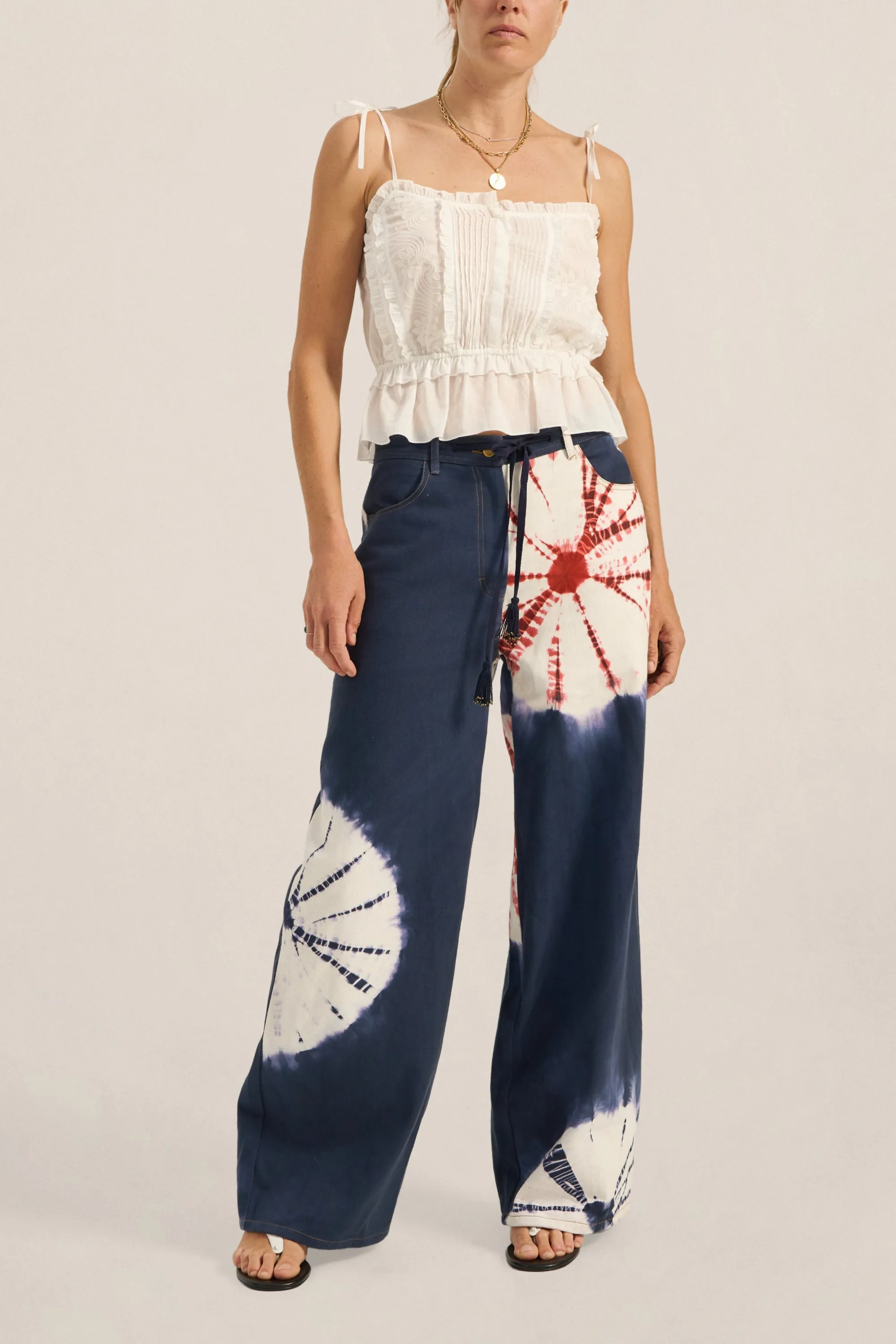 Octavia Hand Tie-Dye Denim Jeans sold by ILIO NEMA product image thumbnail 5