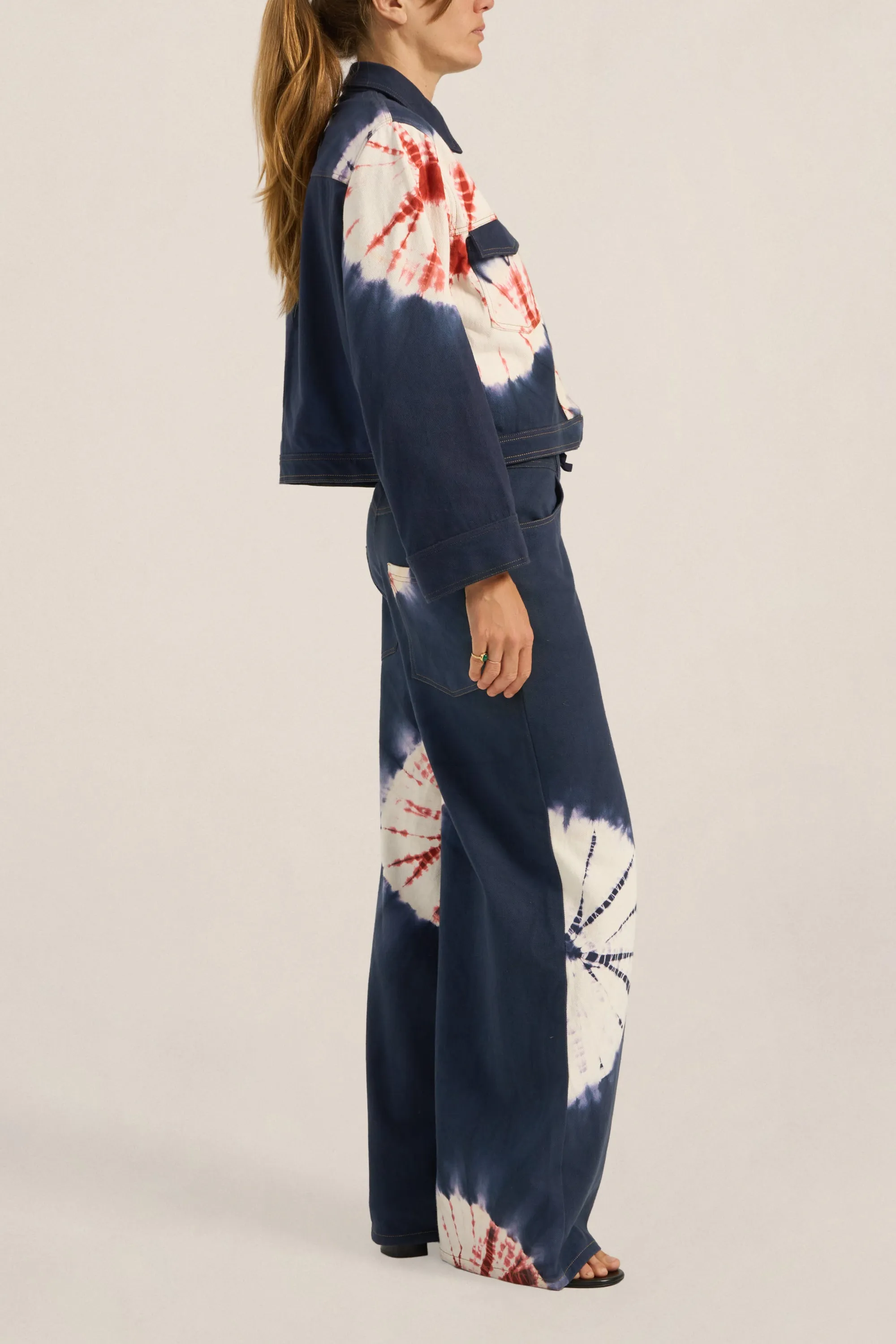 Virgil Hand Tie-Dye Denim Jacket sold by ILIO NEMA product image thumbnail 4