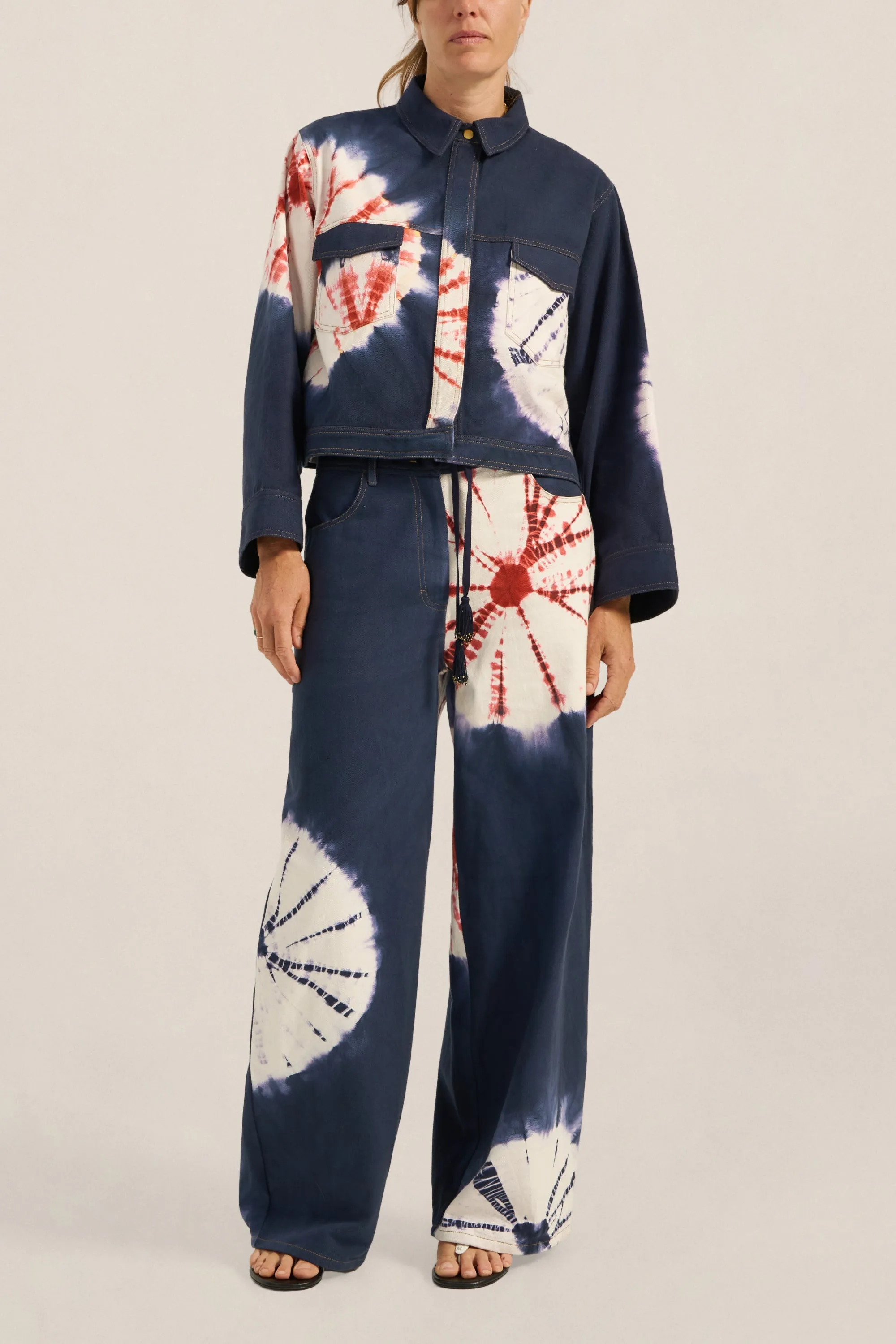 Virgil Hand Tie-Dye Denim Jacket sold by ILIO NEMA