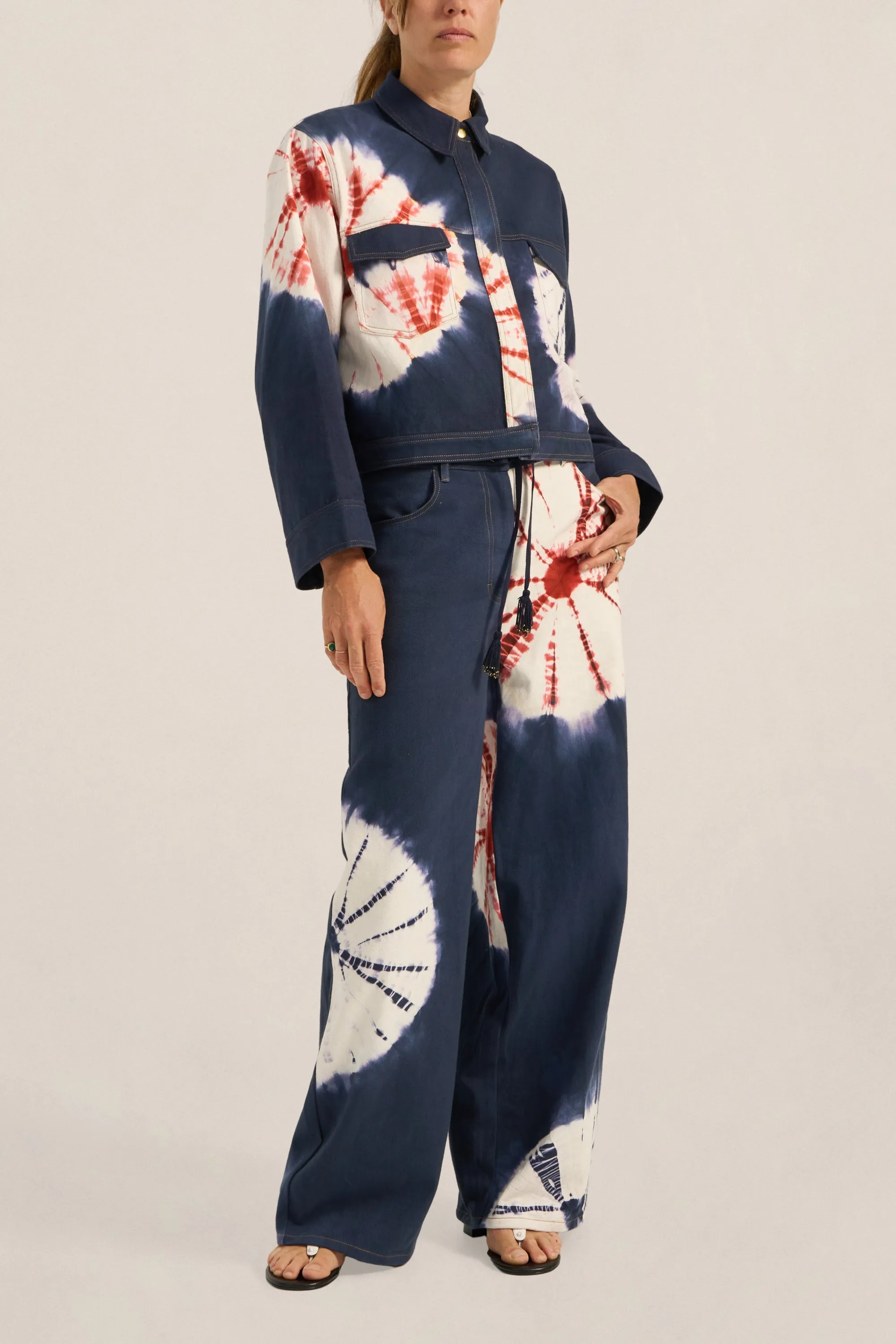 Virgil Hand Tie-Dye Denim Jacket sold by ILIO NEMA product image thumbnail 3