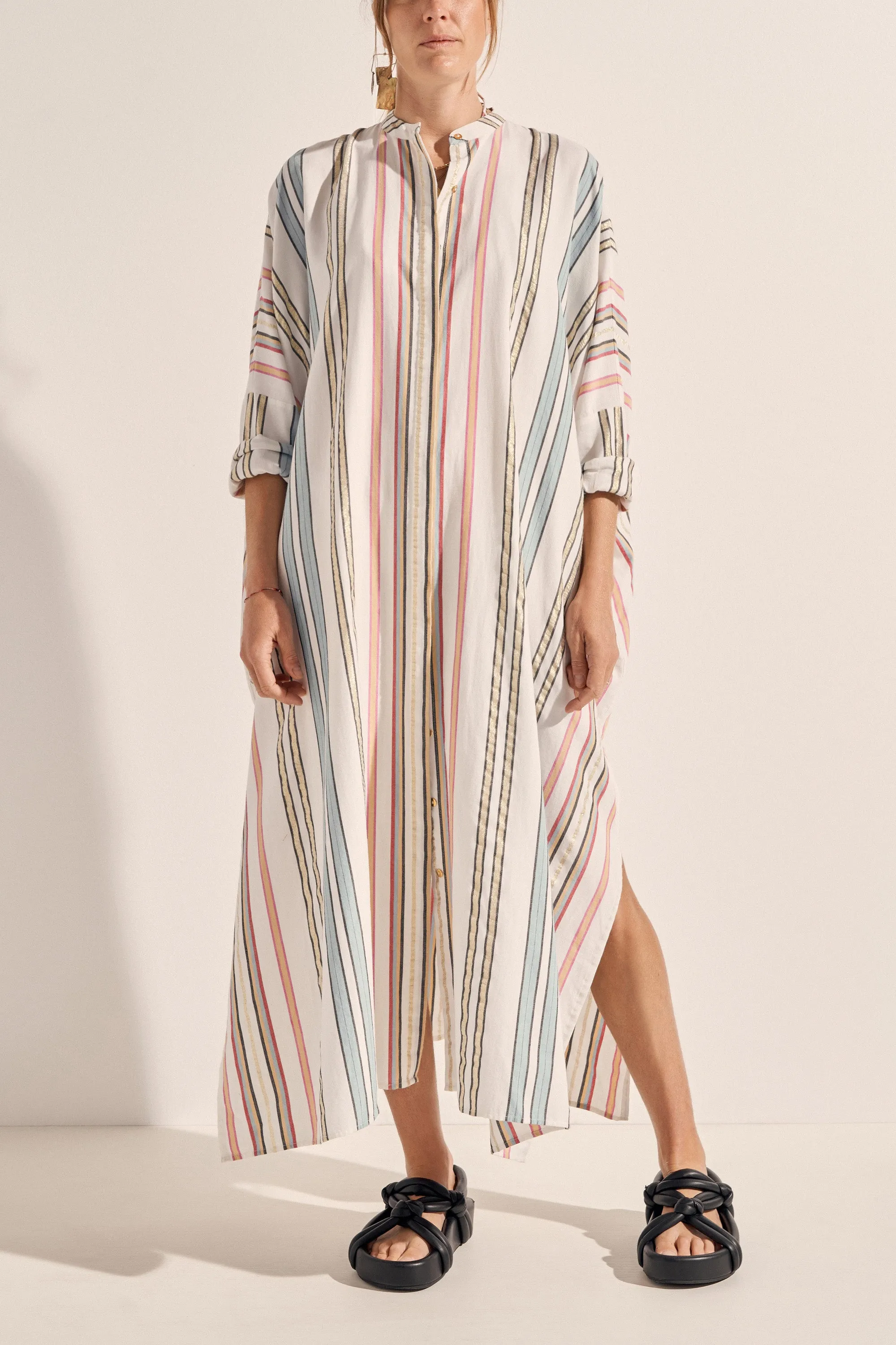 Pollux Byron Stripe Maxi Caftan Dress sold by ILIO NEMA