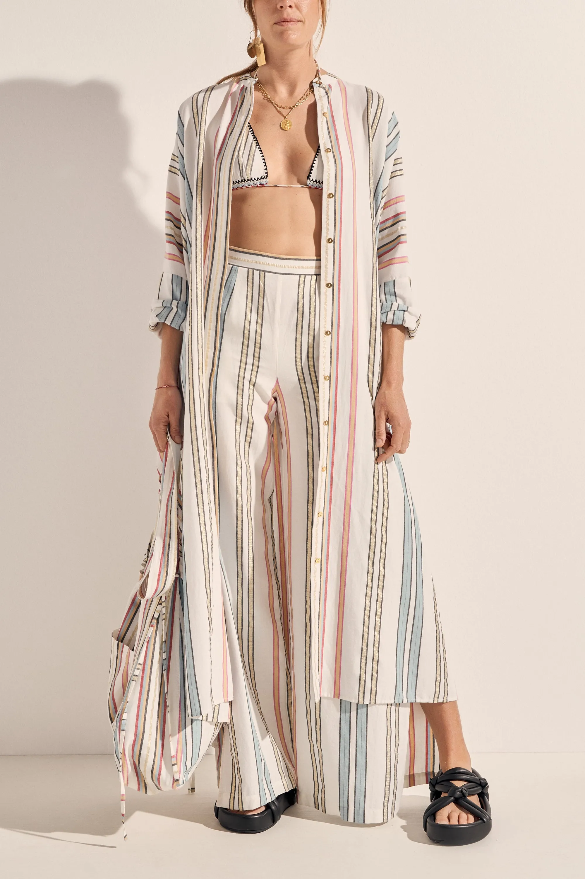 Pollux Byron Stripe Maxi Caftan Dress sold by ILIO NEMA product image thumbnail 2