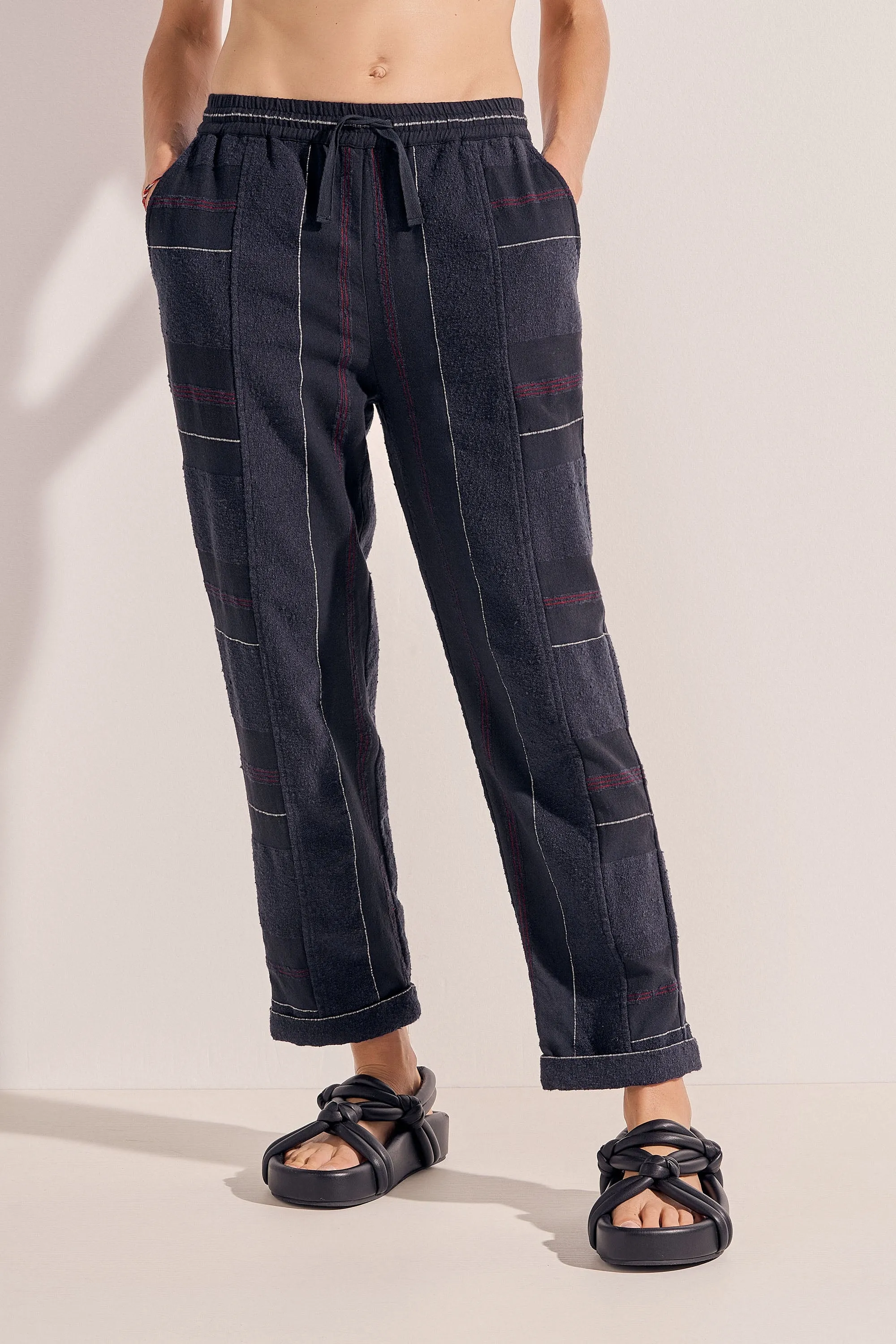 Cadmus Navy Boucle Stripe Pants sold by ILIO NEMA product image thumbnail 4
