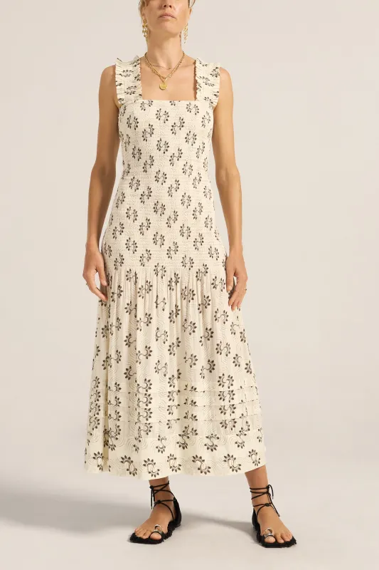 Maia Shell Stripe Voile Dress made by ILIO NEMA