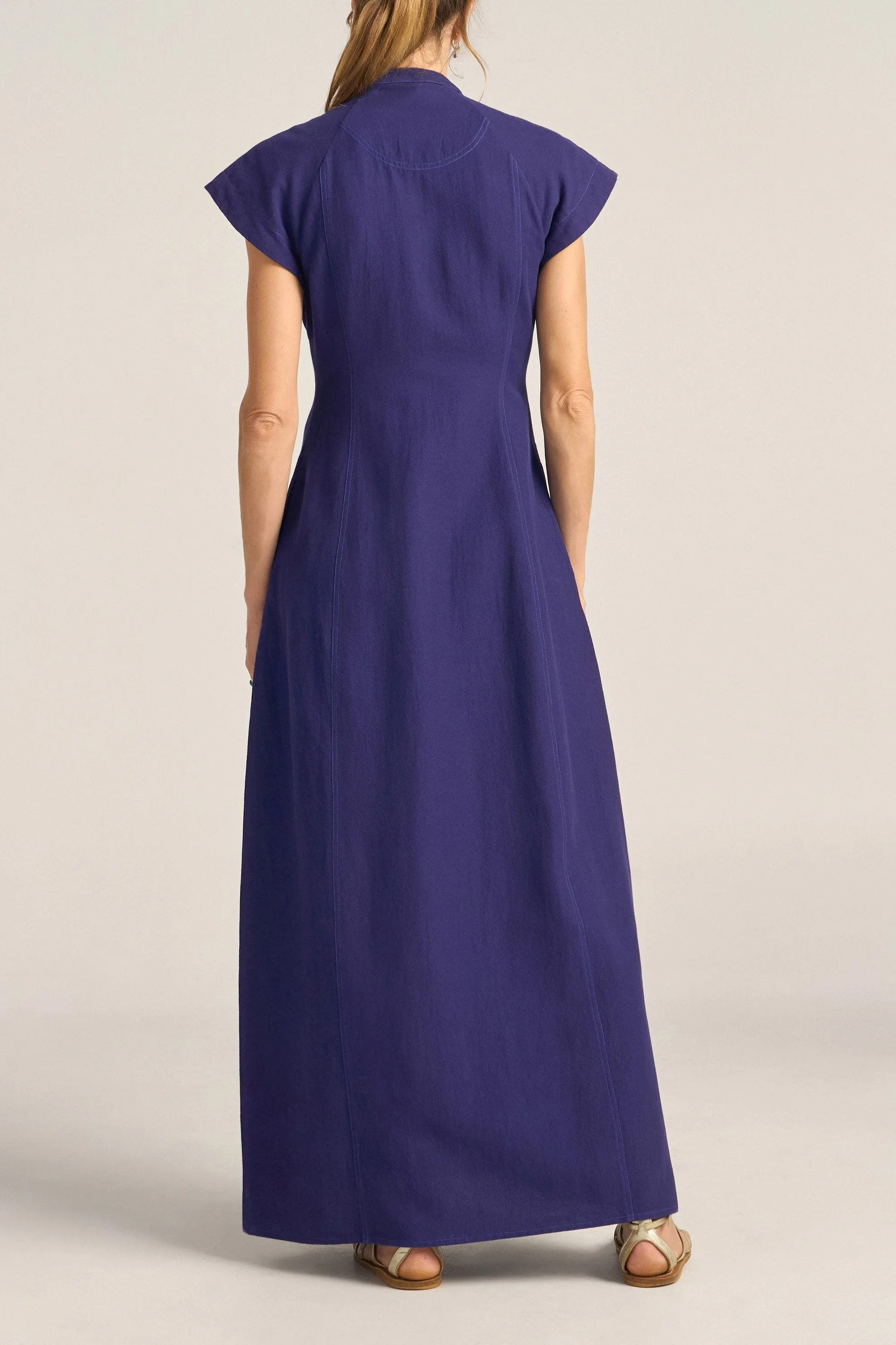 Heraklion Blue Patchwork Dress sold by ILIO NEMA product image thumbnail 5
