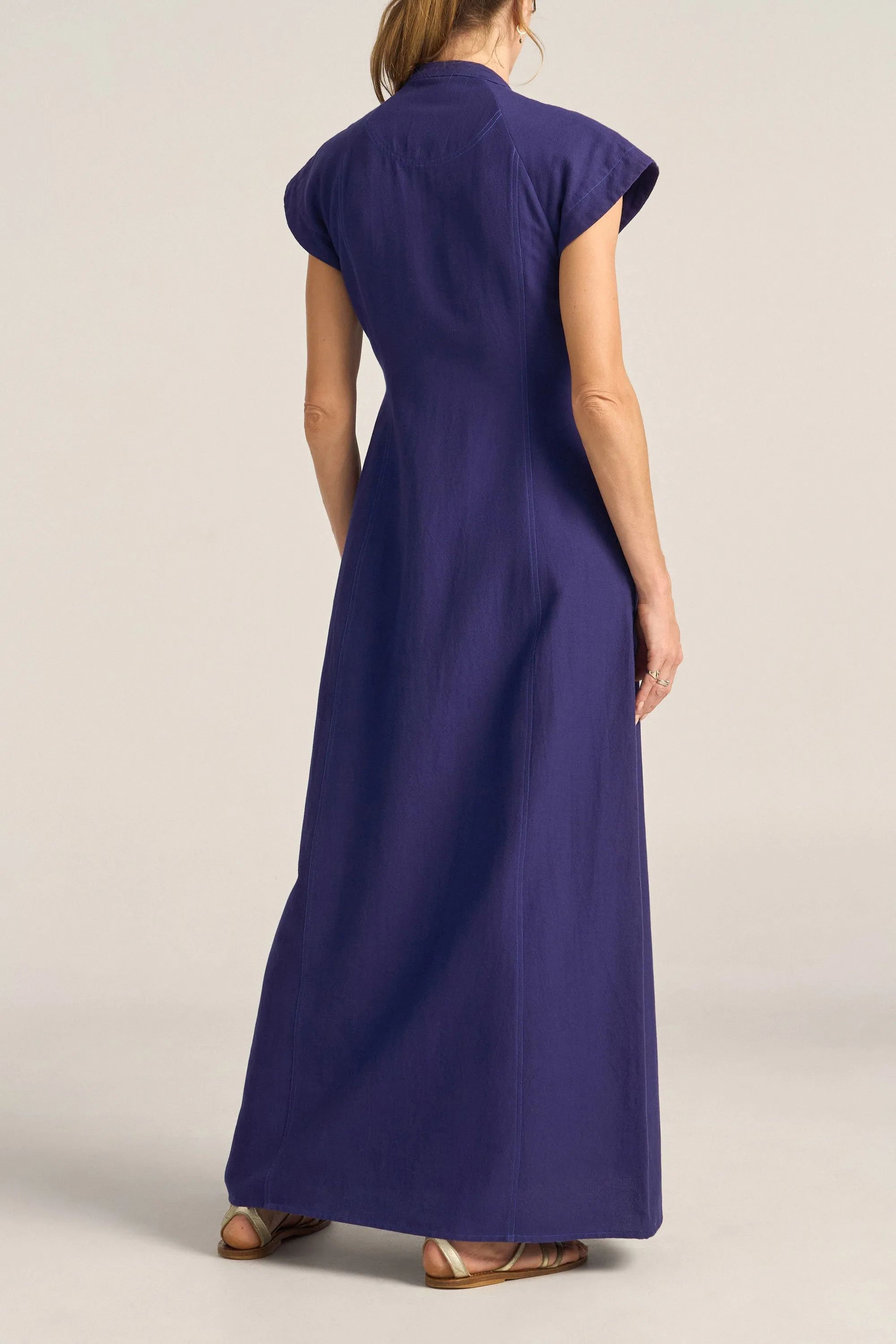 Heraklion Blue Patchwork Dress sold by ILIO NEMA product image thumbnail 4