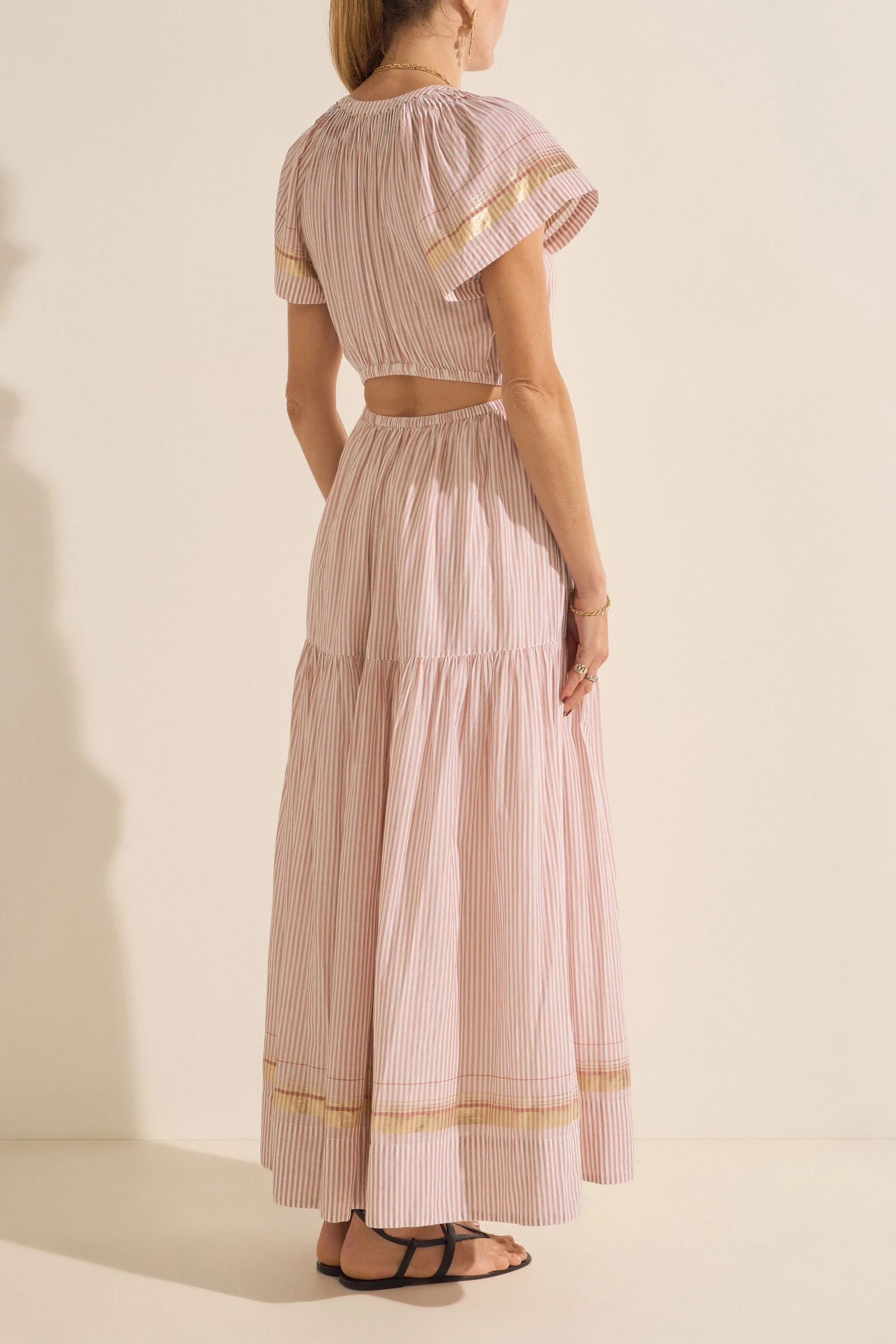 Fate Ithaki Stripe Cotton Voile Dress sold by ILIO NEMA product image thumbnail 5