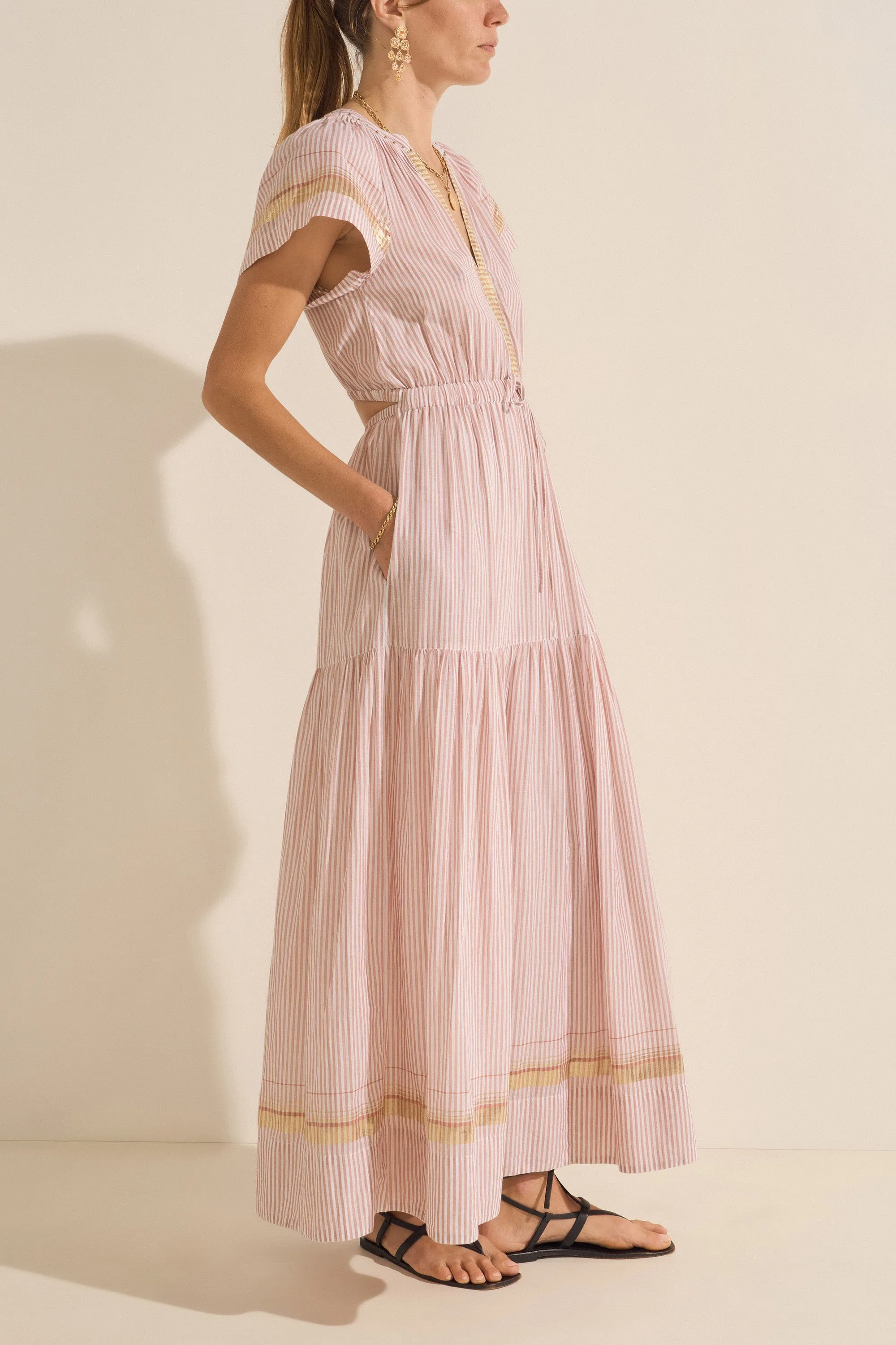 Fate Ithaki Stripe Cotton Voile Dress sold by ILIO NEMA product image thumbnail 4
