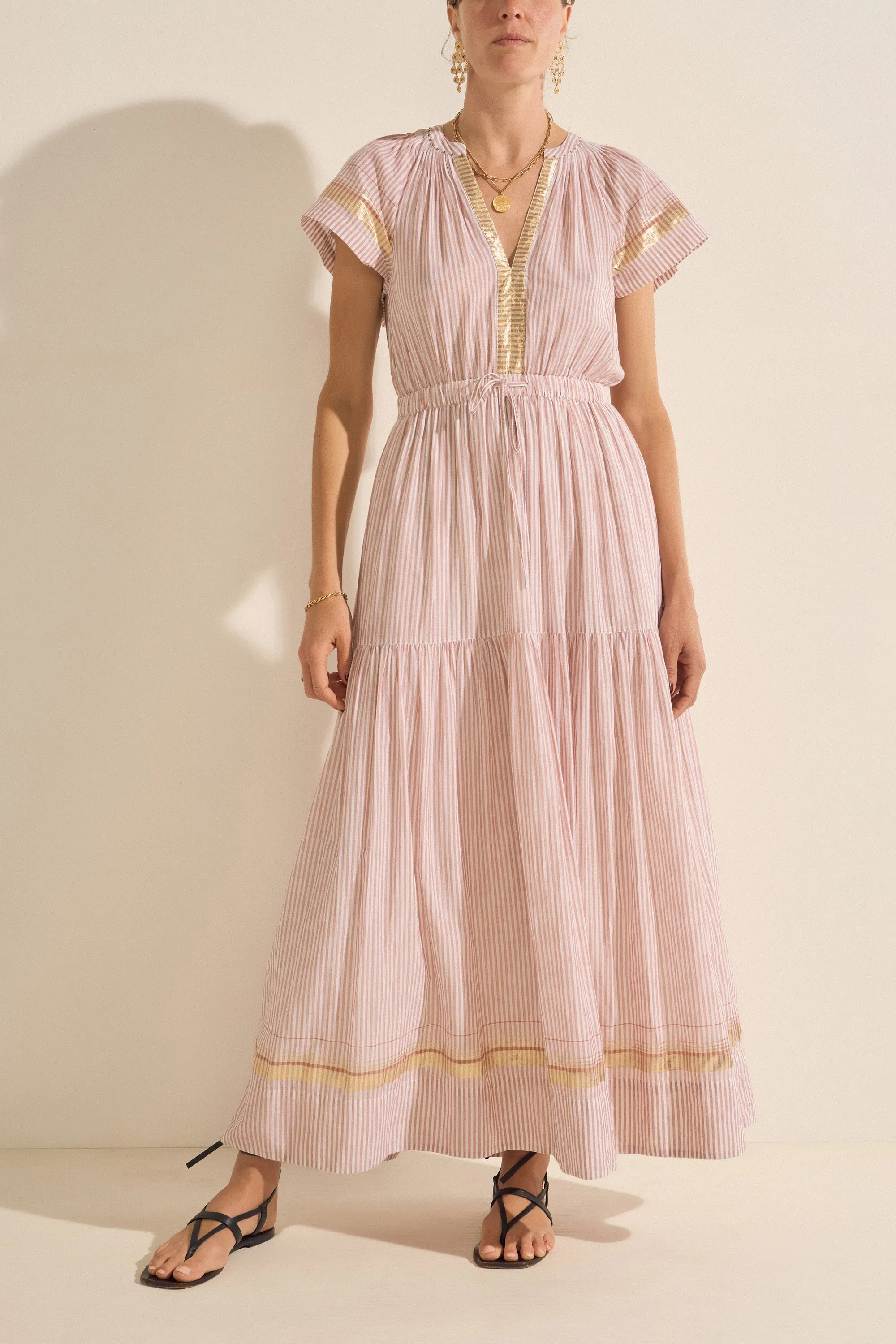Fate Ithaki Stripe Cotton Voile Dress sold by ILIO NEMA product image thumbnail 3