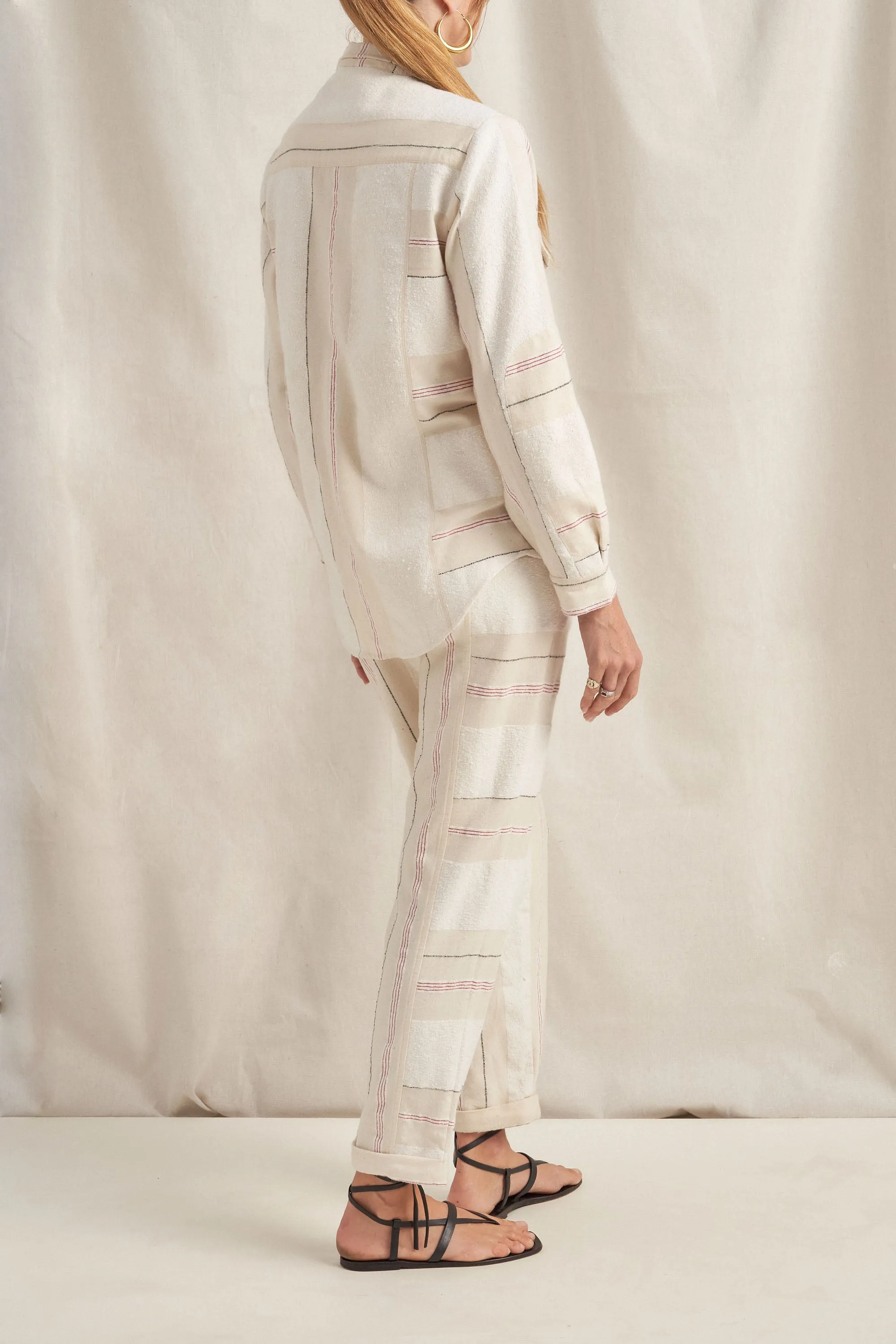 Paris Cream Boucle Stripe Shirt sold by ILIO NEMA product image thumbnail 3
