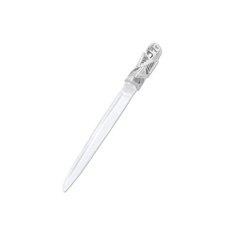 Rock Crystal Skeleton Letter Opener made by Renato Cipullo