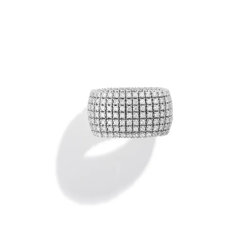 Diamond Chainmail Ring made by Renato Cipullo