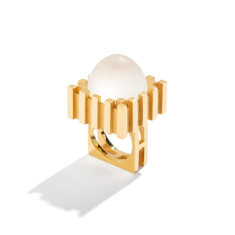 Rock Crystal Duomo Ring made by Renato Cipullo