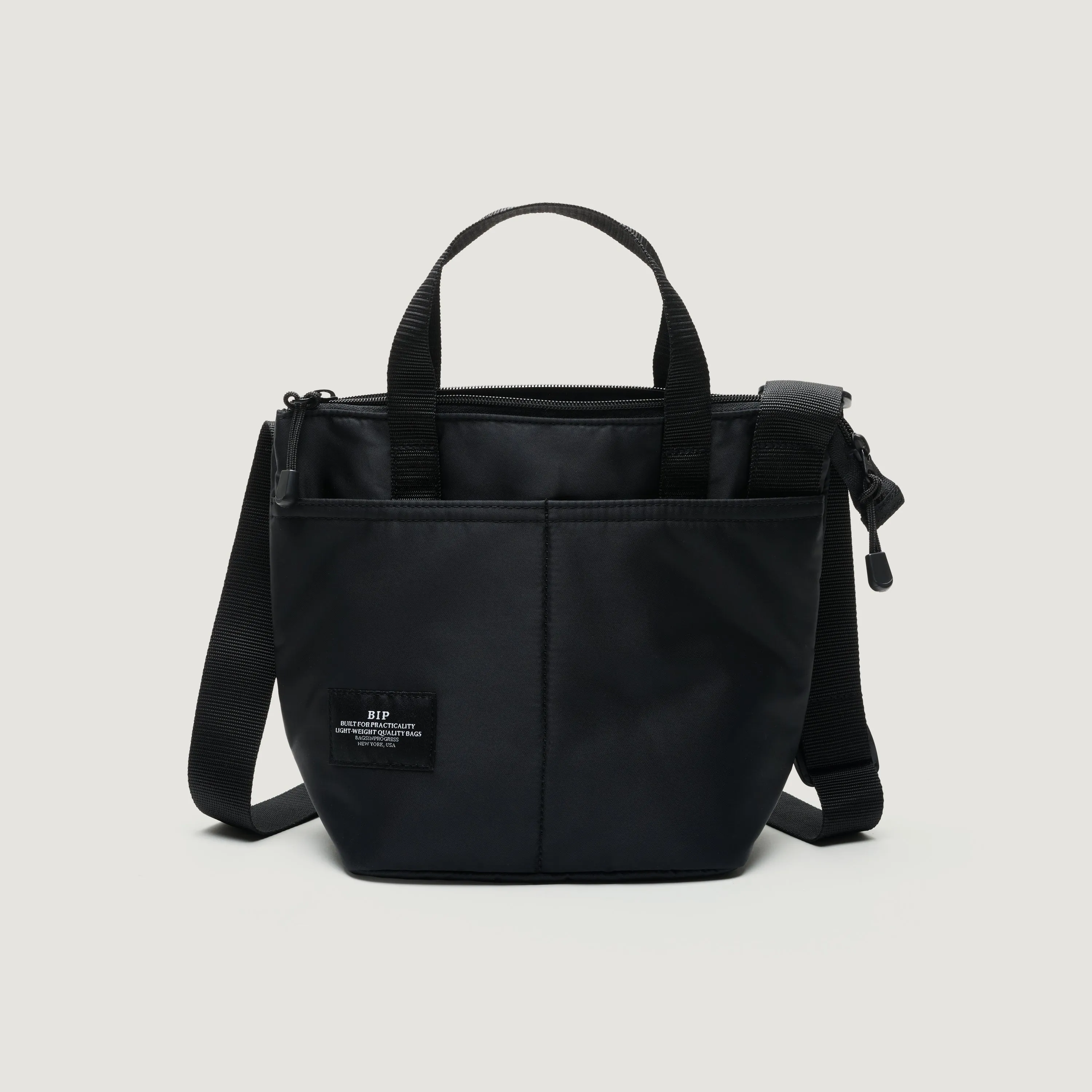 ZIPPER DUFFLE - SMALL - BLACK PUFFER NYLON TWILL sold by BAGSINPROGRESS